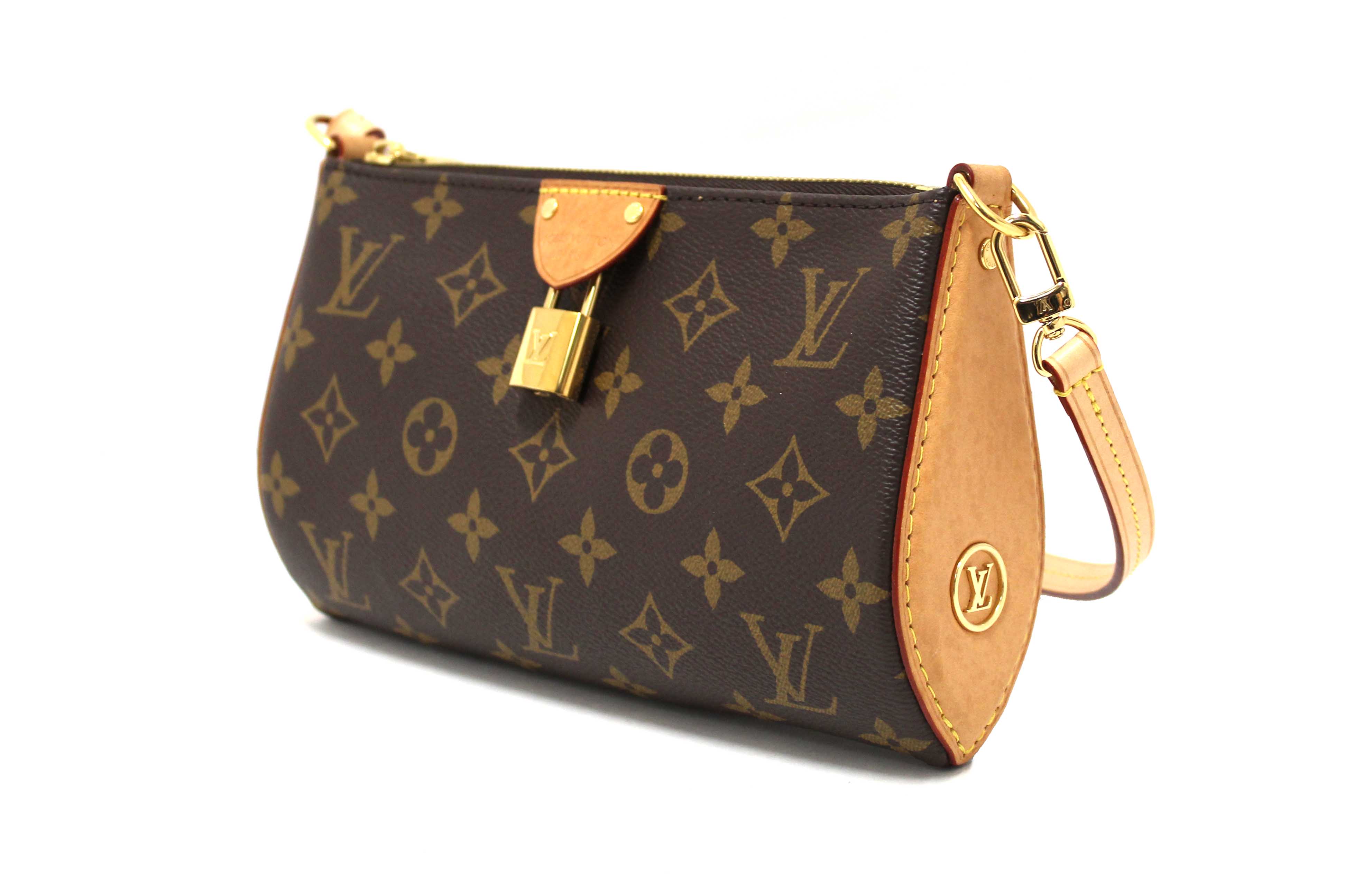 Authentic Louis Vuitton Classic Monogram Pochette Tirette Crossbody Bag