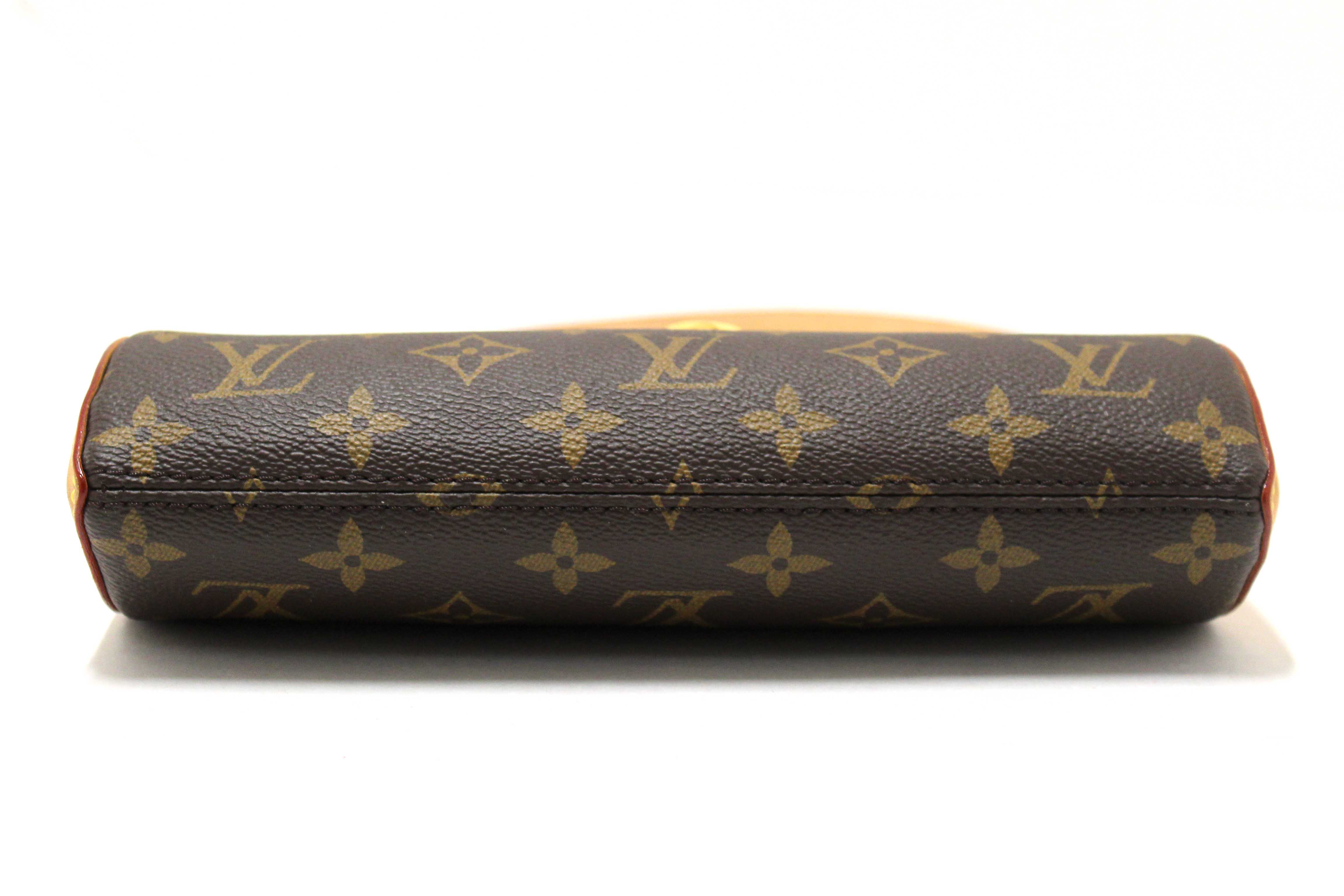 Authentic Louis Vuitton Classic Monogram Pochette Tirette Crossbody Bag