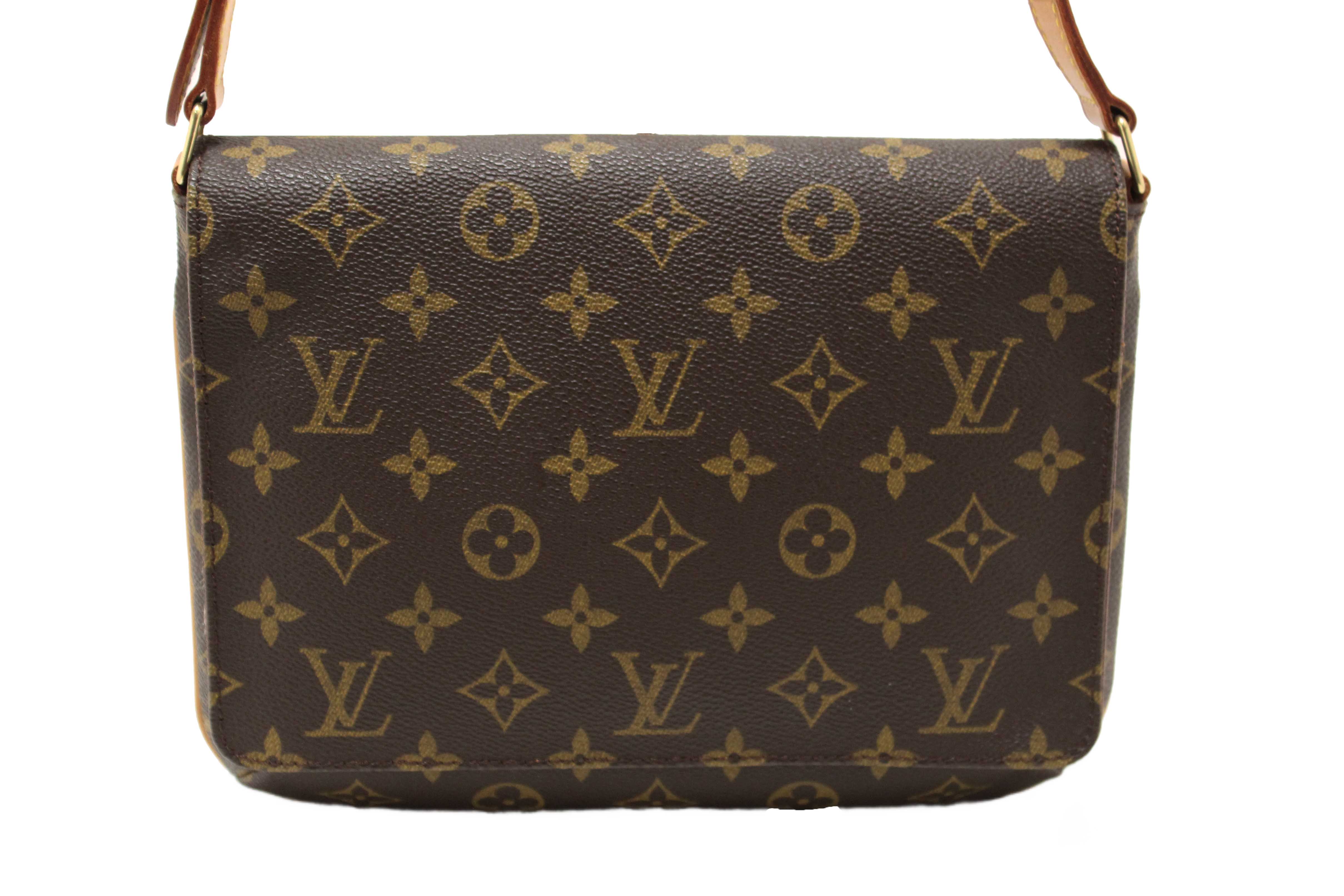 Authentic Louis Vuitton Classic Monogram Musette Tango Shoulder Bag