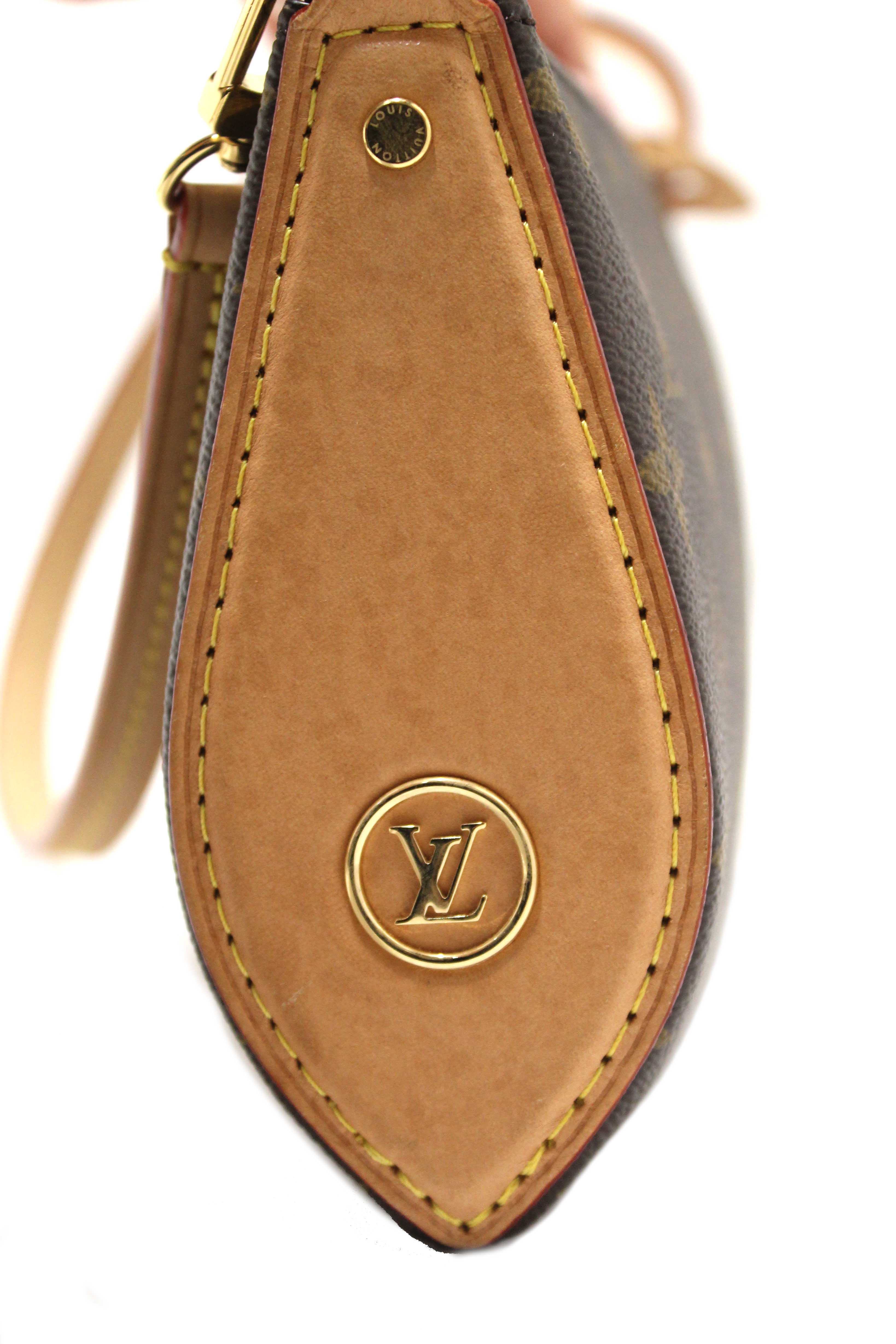 Authentic Louis Vuitton Classic Monogram Pochette Tirette Crossbody Bag