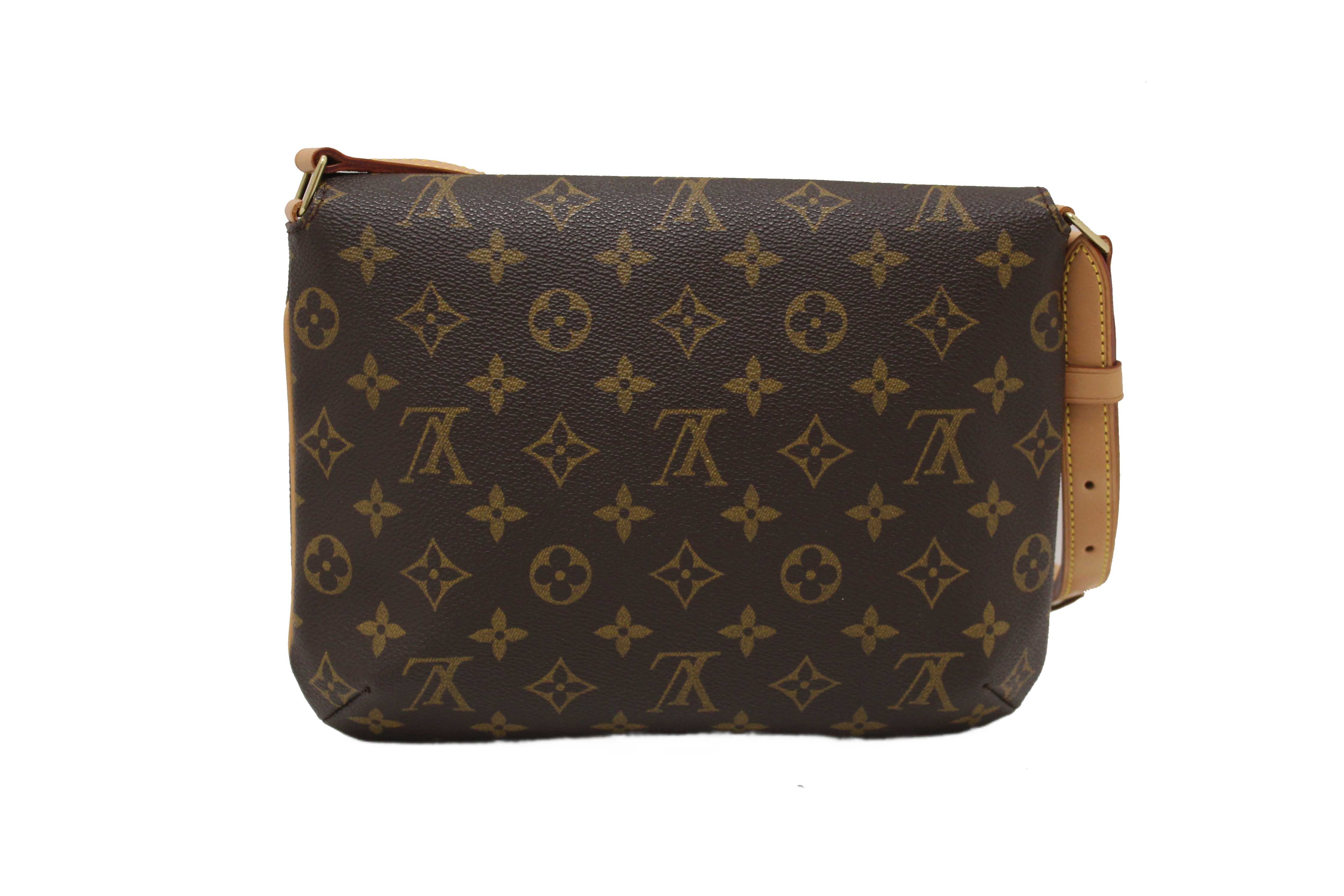 Authentic Louis Vuitton Classic Monogram Musette Tango Shoulder Bag