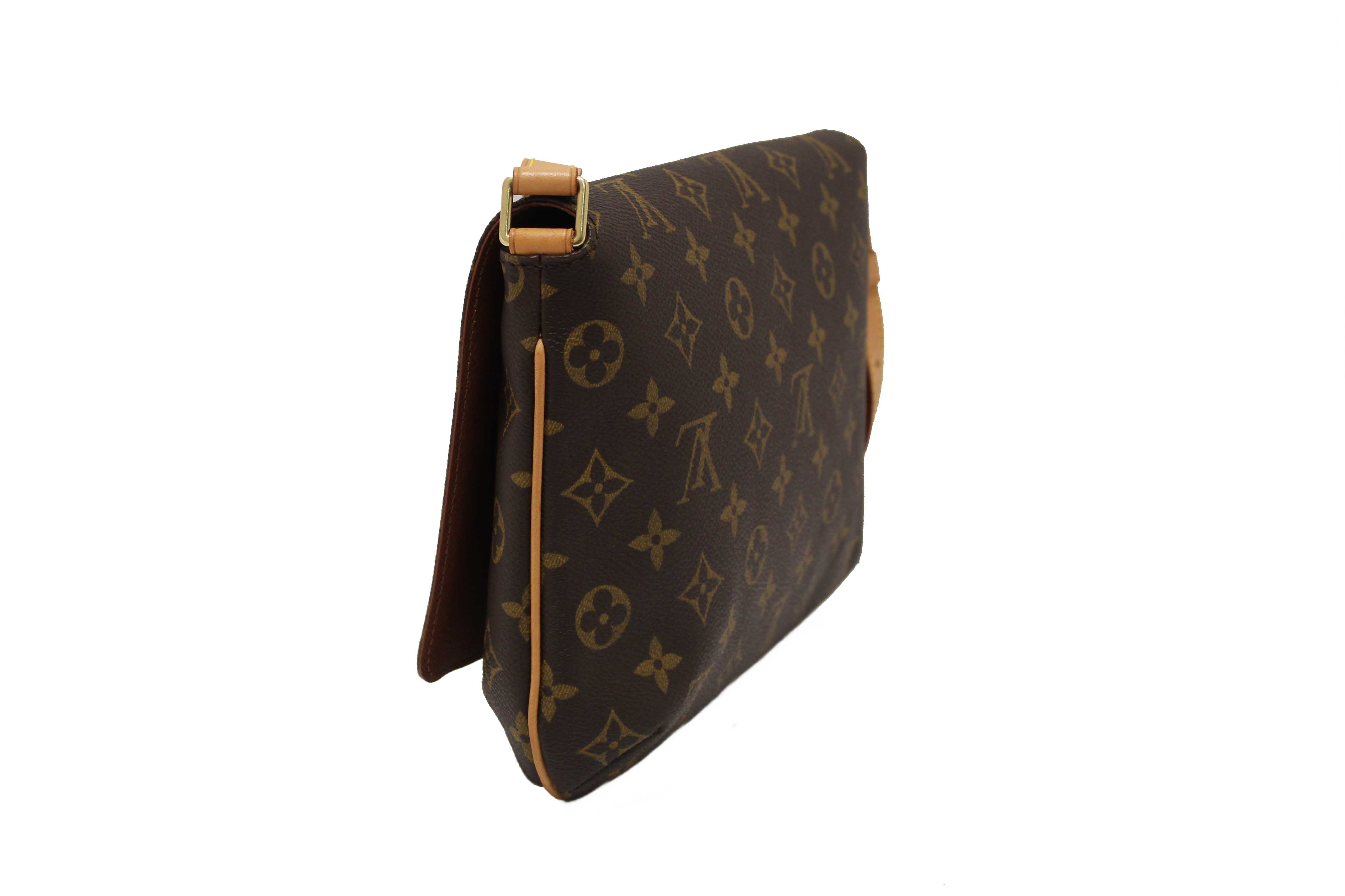 Authentic Louis Vuitton Classic Monogram Musette Tango Shoulder Bag