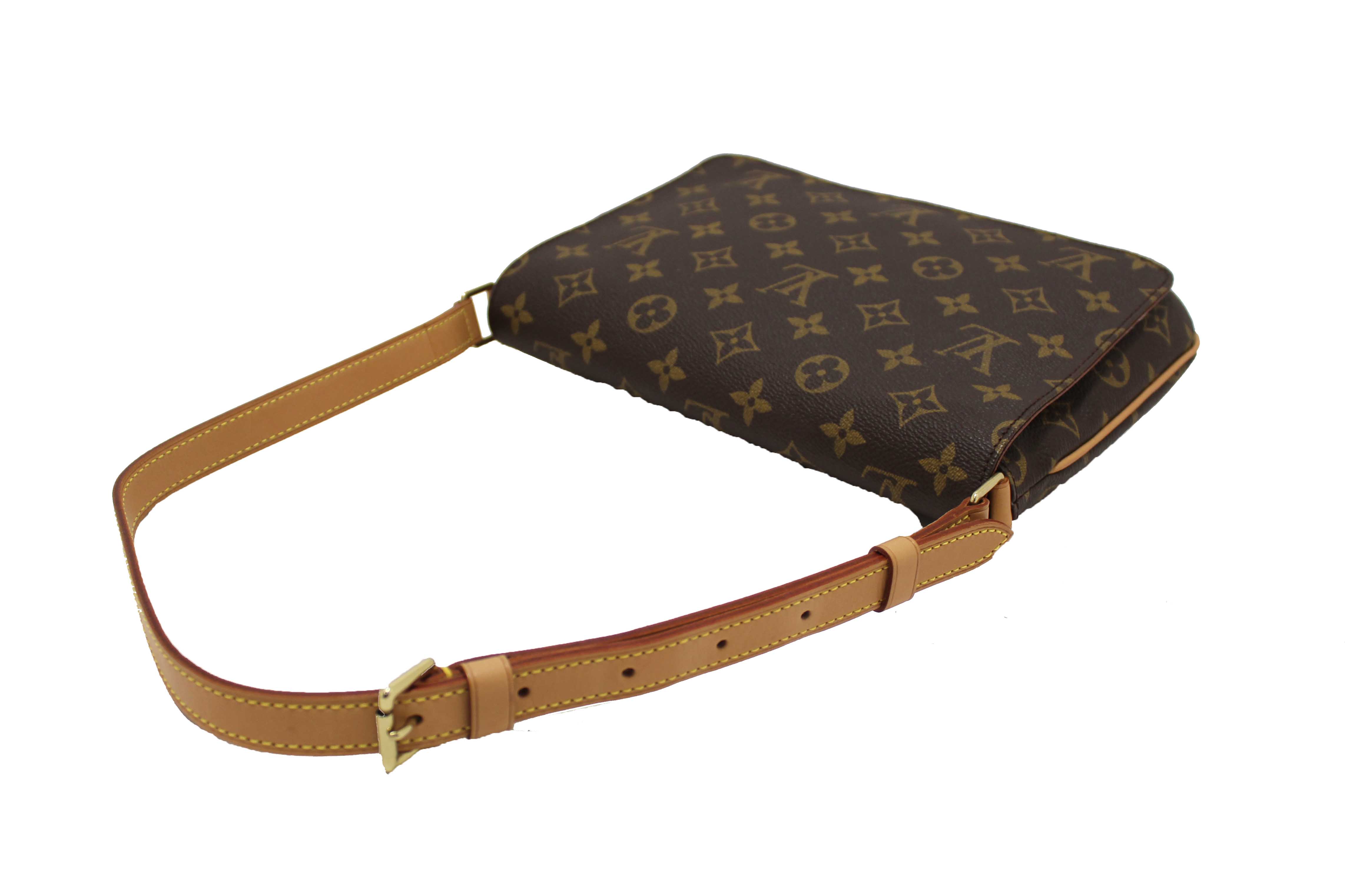 Authentic Louis Vuitton Classic Monogram Musette Tango Shoulder Bag