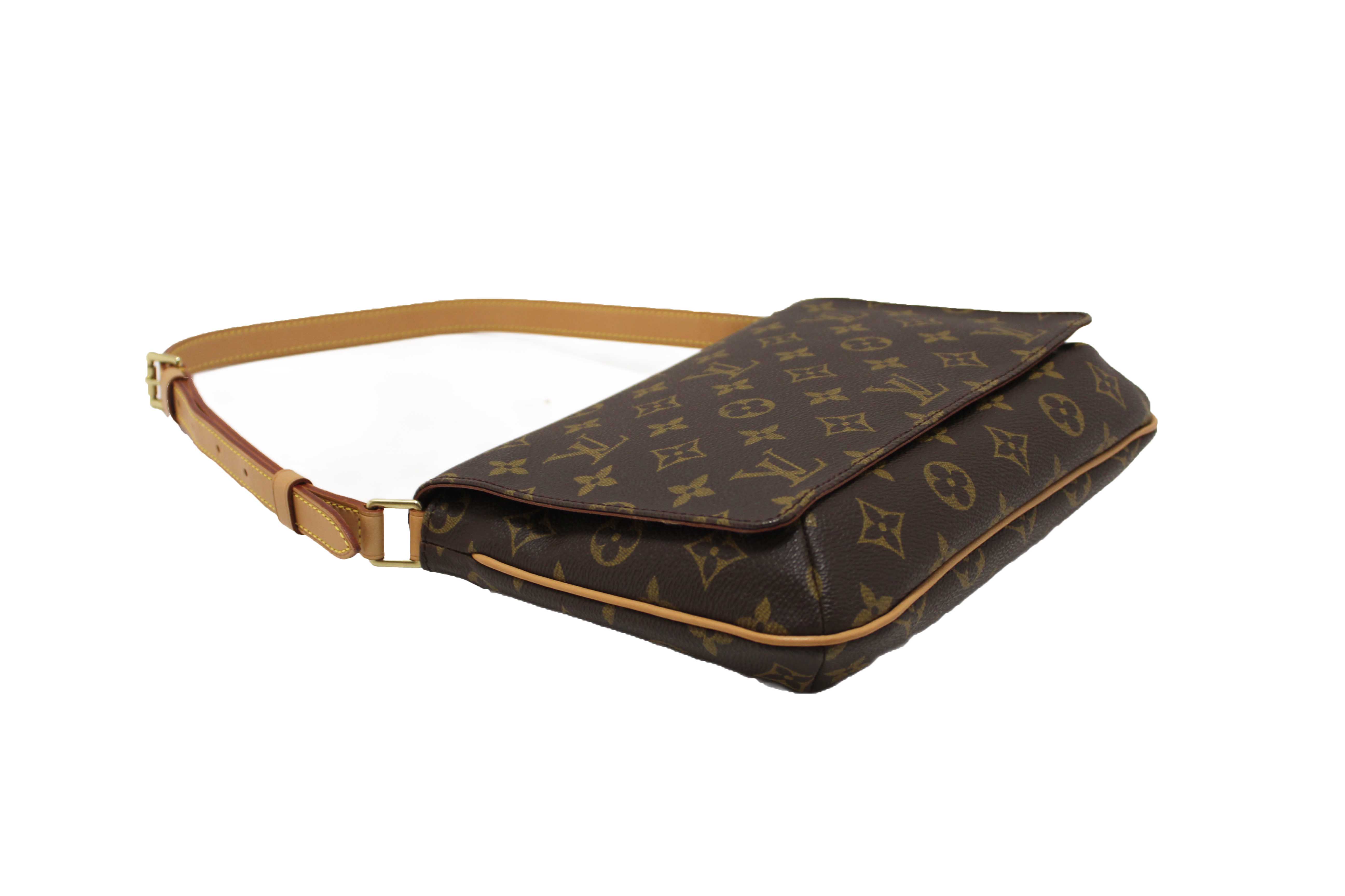 Authentic Louis Vuitton Classic Monogram Musette Tango Shoulder Bag