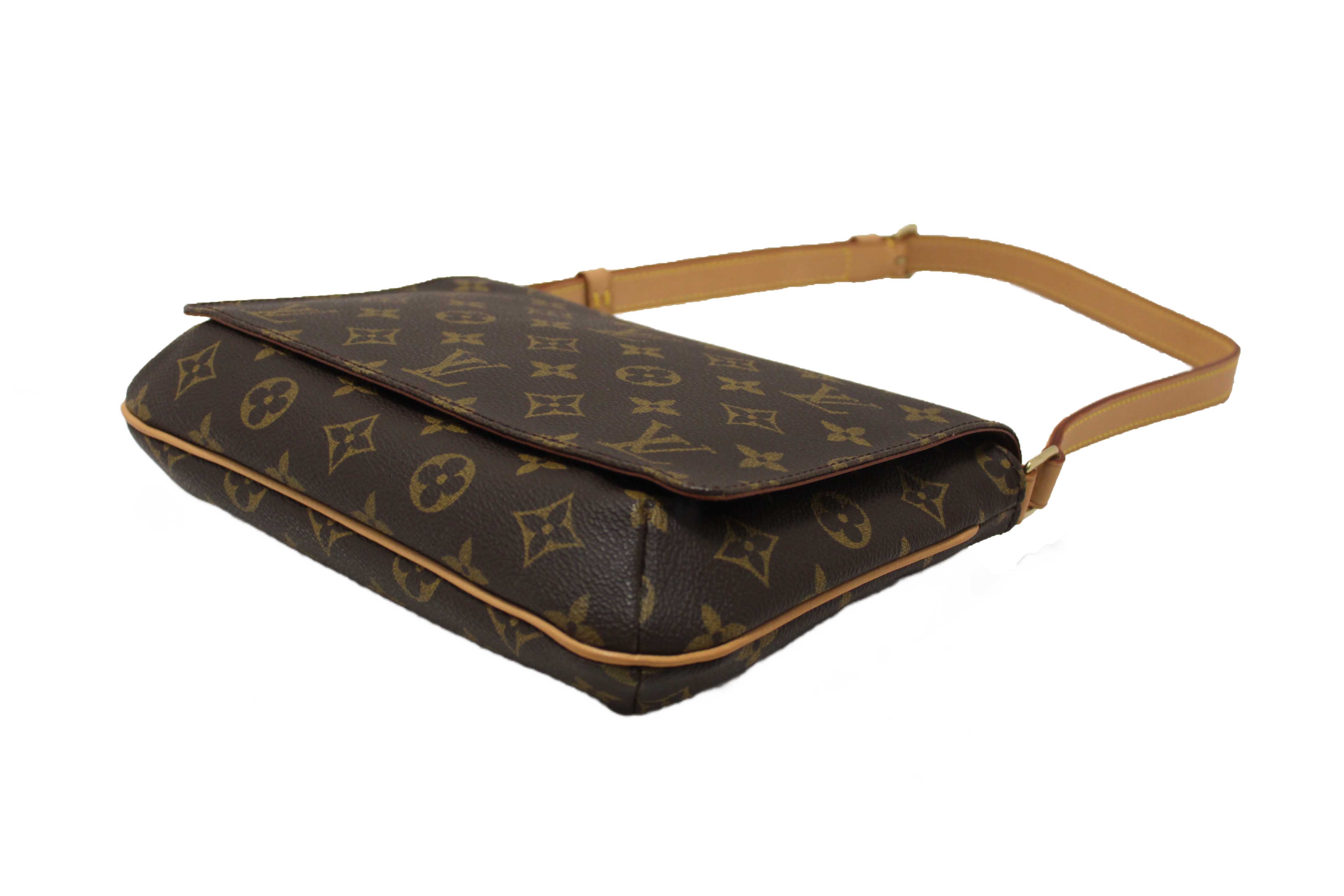 Authentic Louis Vuitton Classic Monogram Musette Tango Shoulder Bag