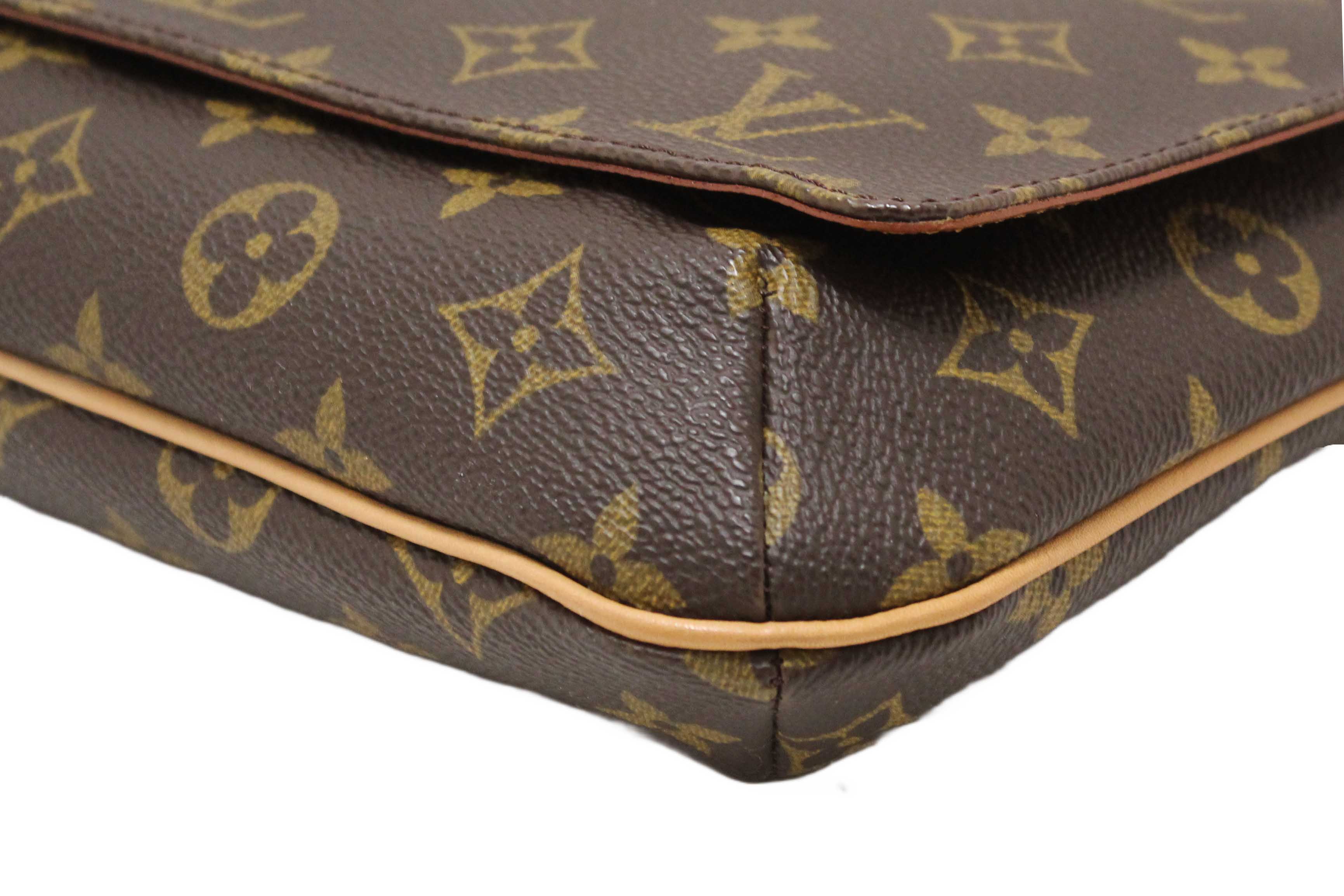 Authentic Louis Vuitton Classic Monogram Musette Tango Shoulder Bag