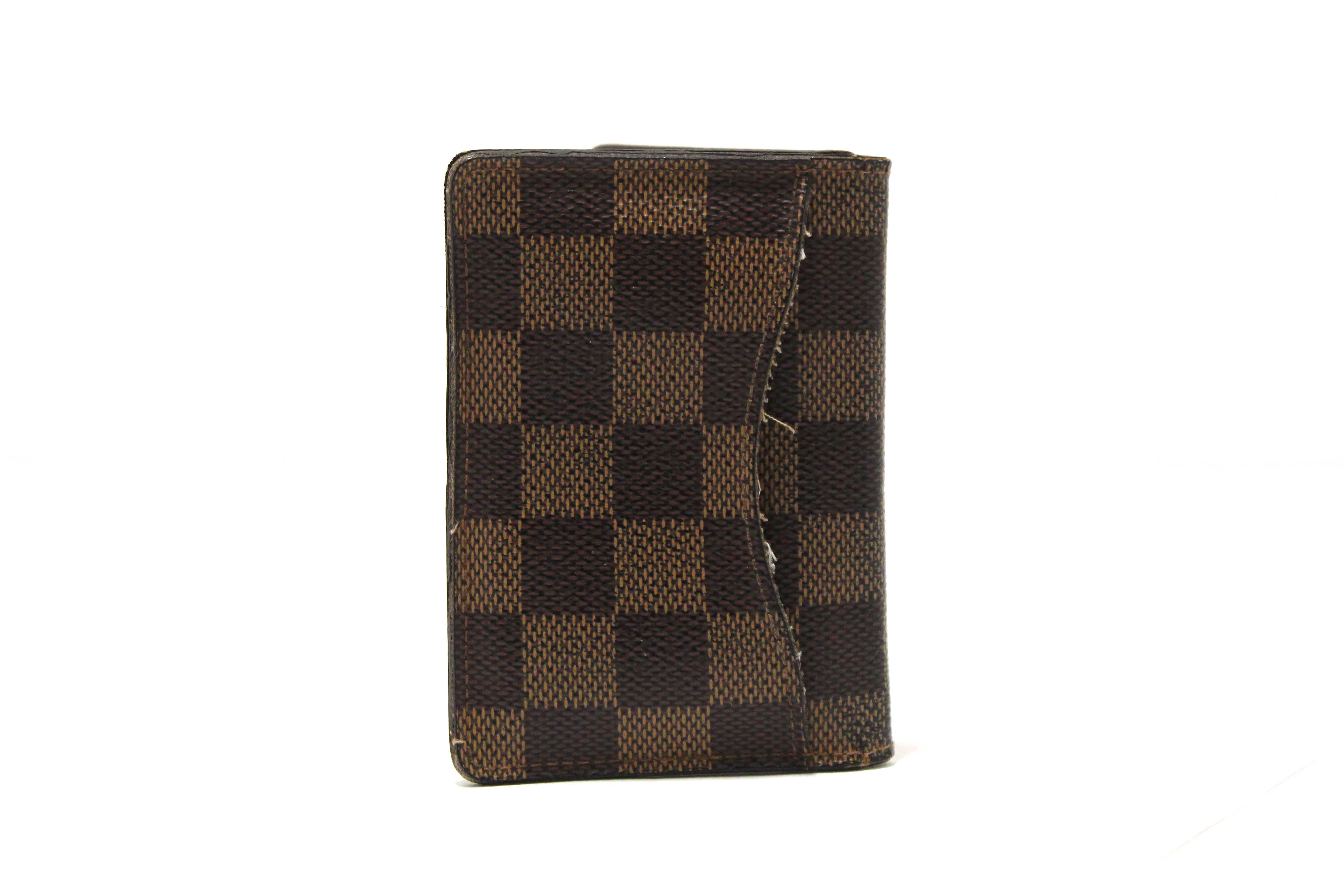 Authentic Louis Vuitton Damier Ebene Canvas Pocket Organizer