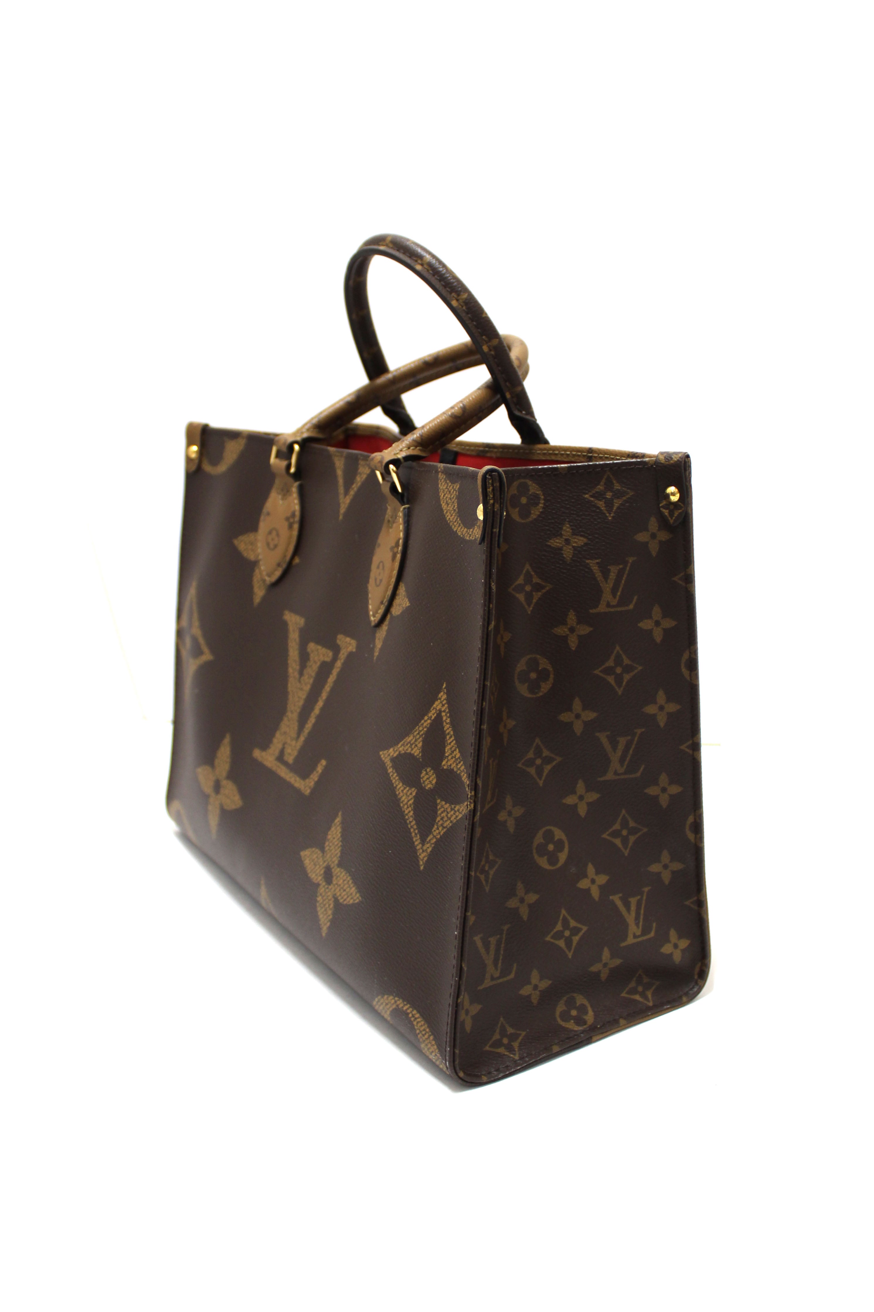 Authentic Louis Vuitton Classic Monogram OnTheGo MM Tote bag