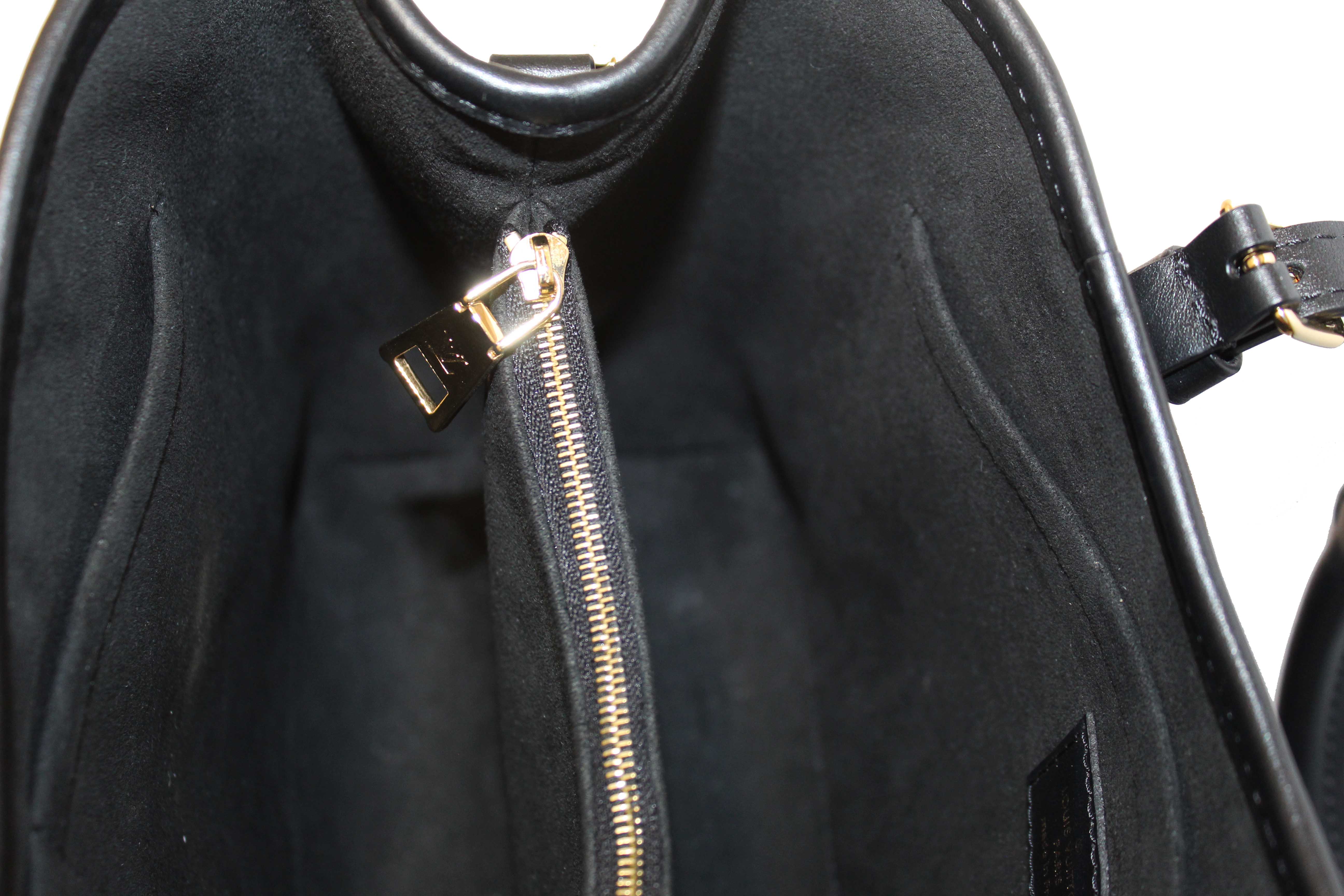 Authentic Louis Vuitton Black Monogram Empreinte Babylone Tote PM Bag