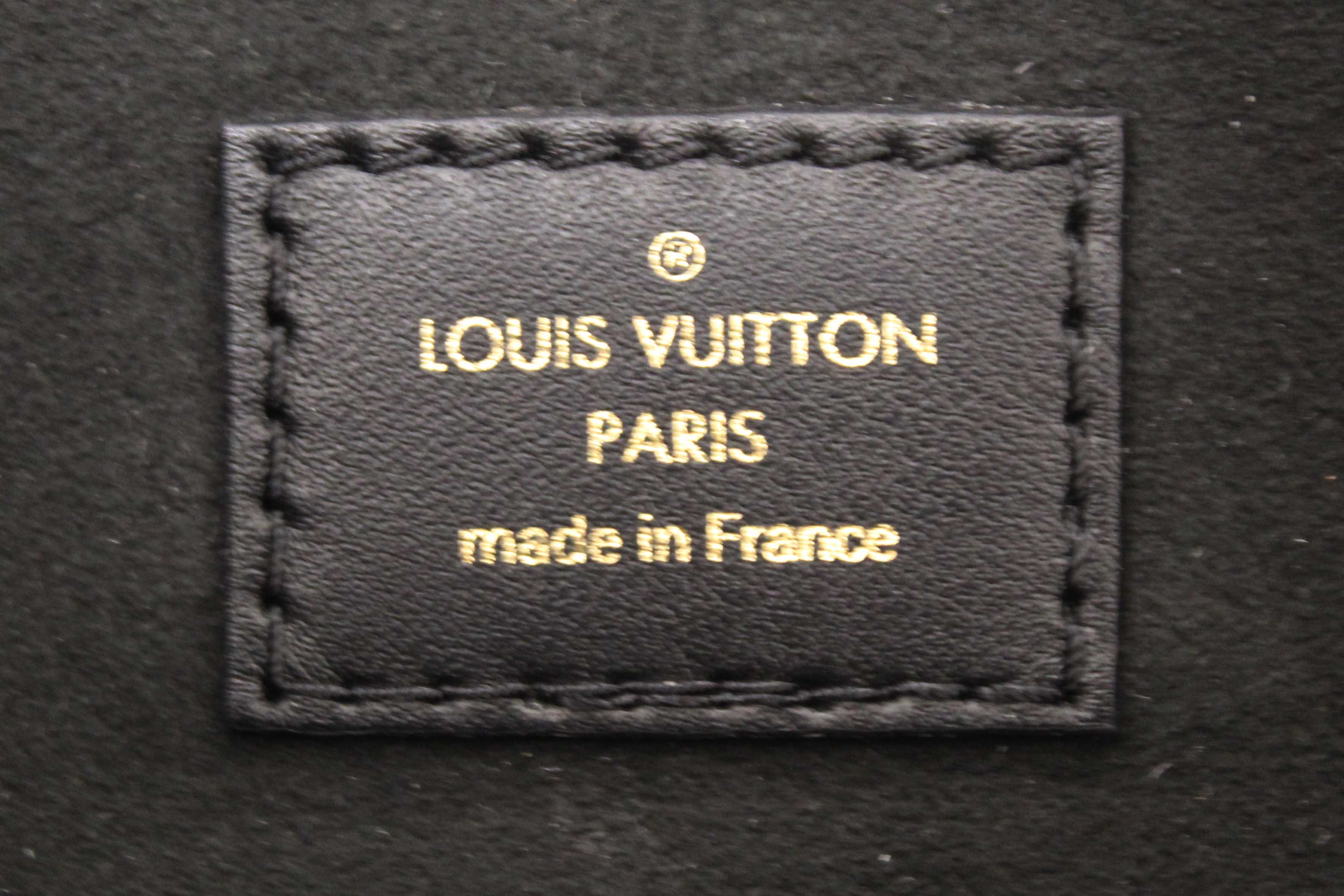 Authentic Louis Vuitton Black Monogram Empreinte Babylone Tote PM Bag
