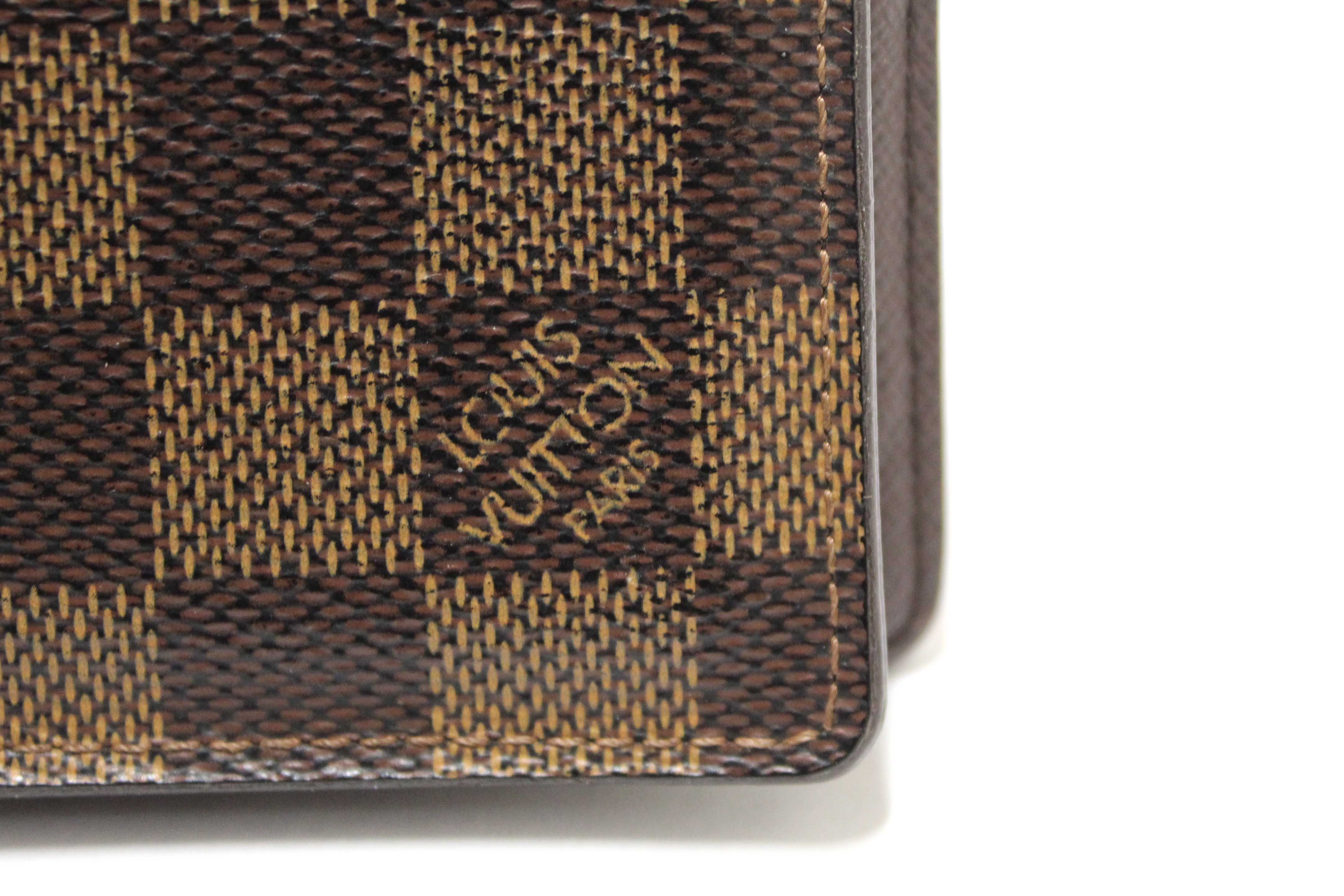 Authentic Louis Vuitton Damier Ebene Canvas Pocket Organizer