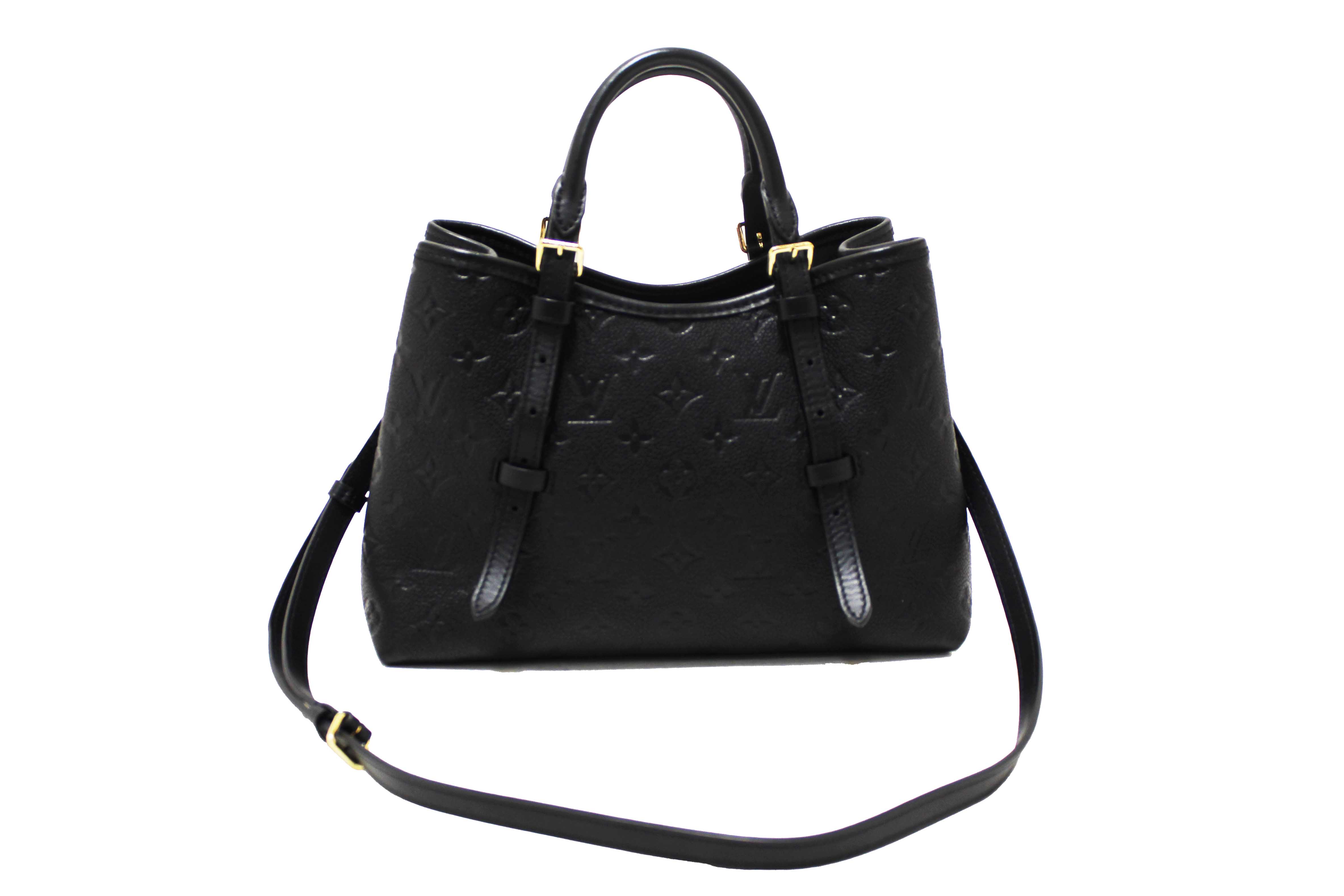 Authentic Louis Vuitton Black Monogram Empreinte Babylone Tote PM Bag