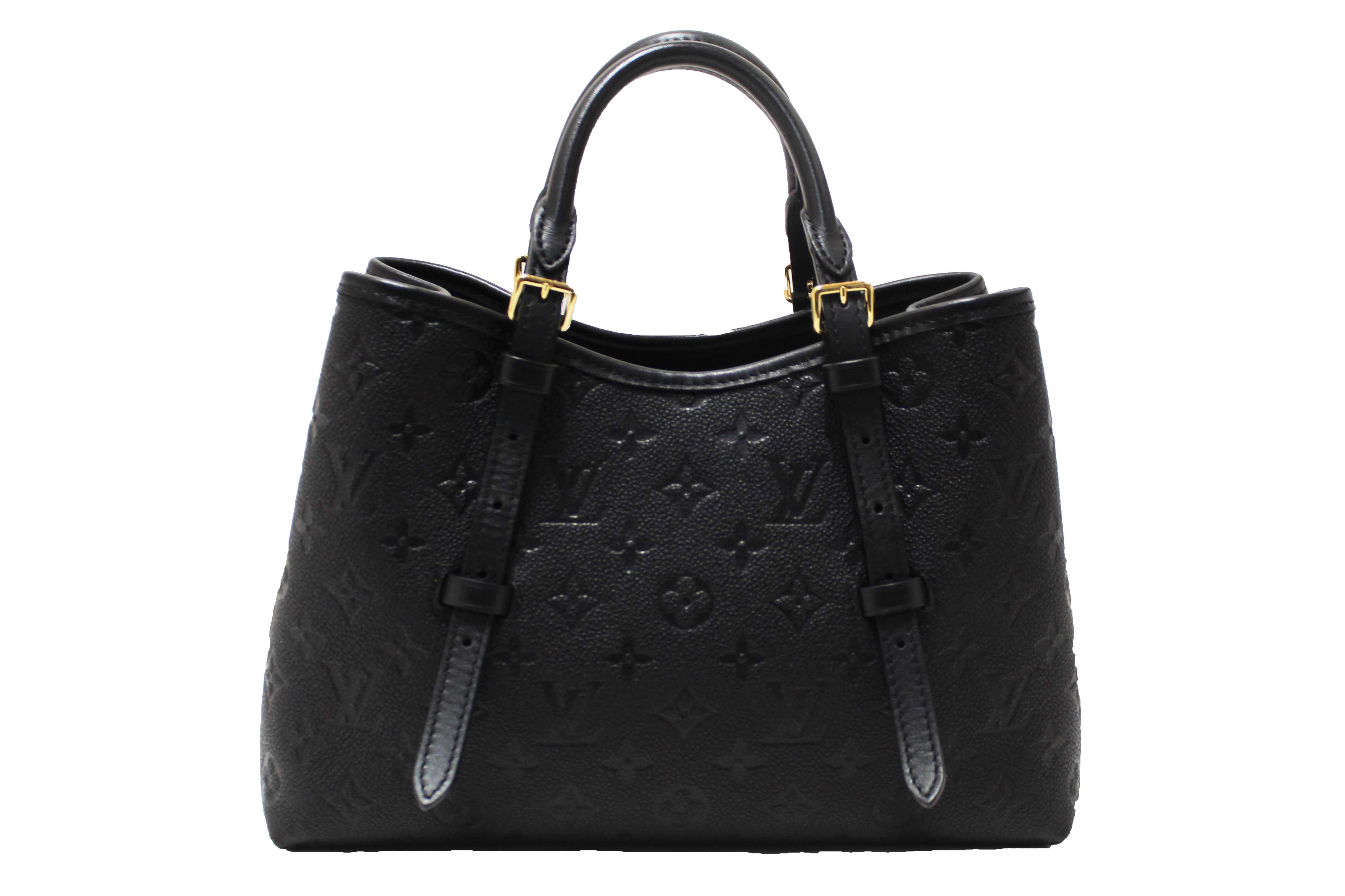 Authentic Louis Vuitton Black Monogram Empreinte Babylone Tote PM Bag