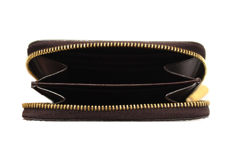 Authentic Louis Vuitton Amarante Monogram Vernis Leather Zippy Coin Purse