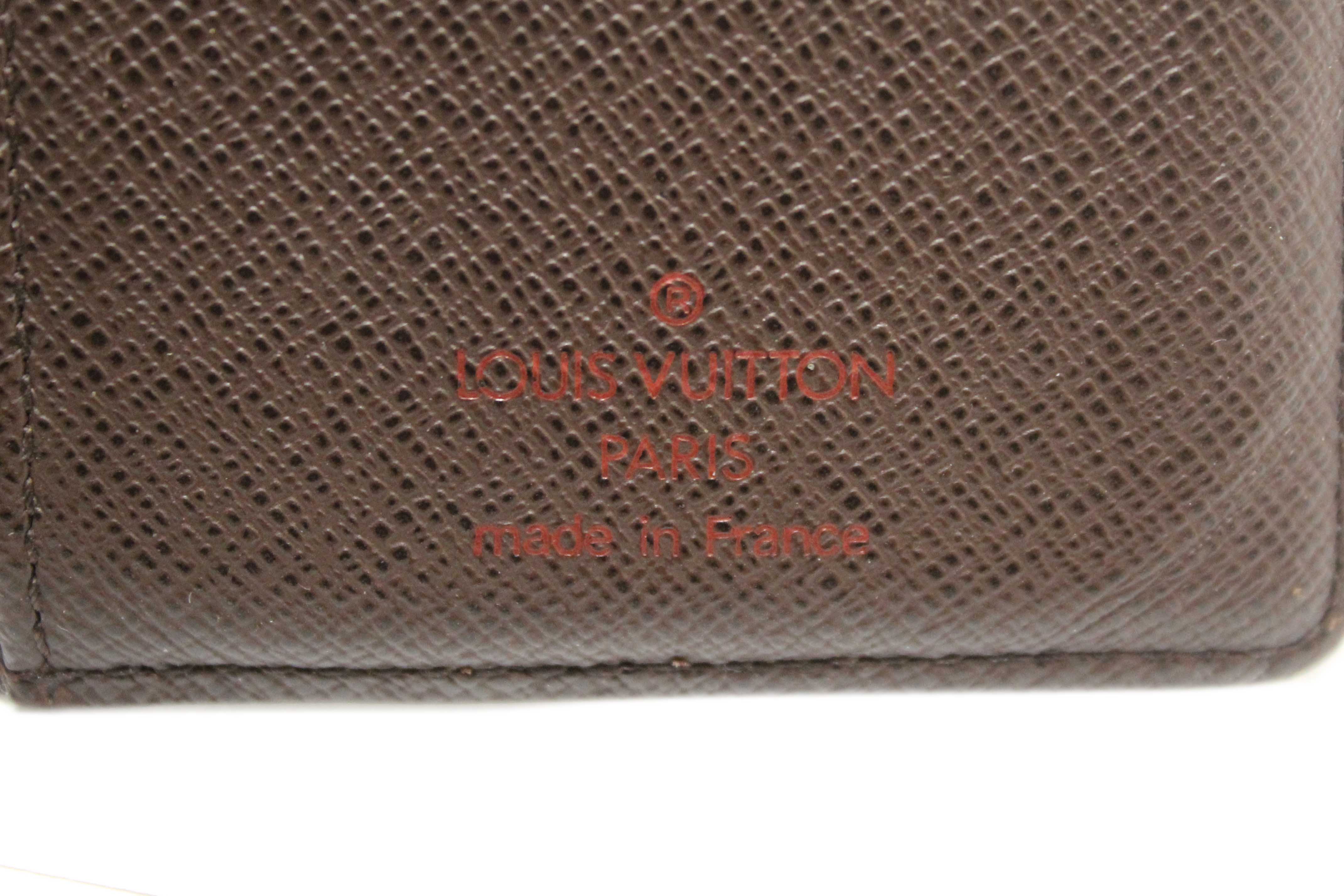 Authentic Louis Vuitton Damier Ebene Canvas Pocket Organizer
