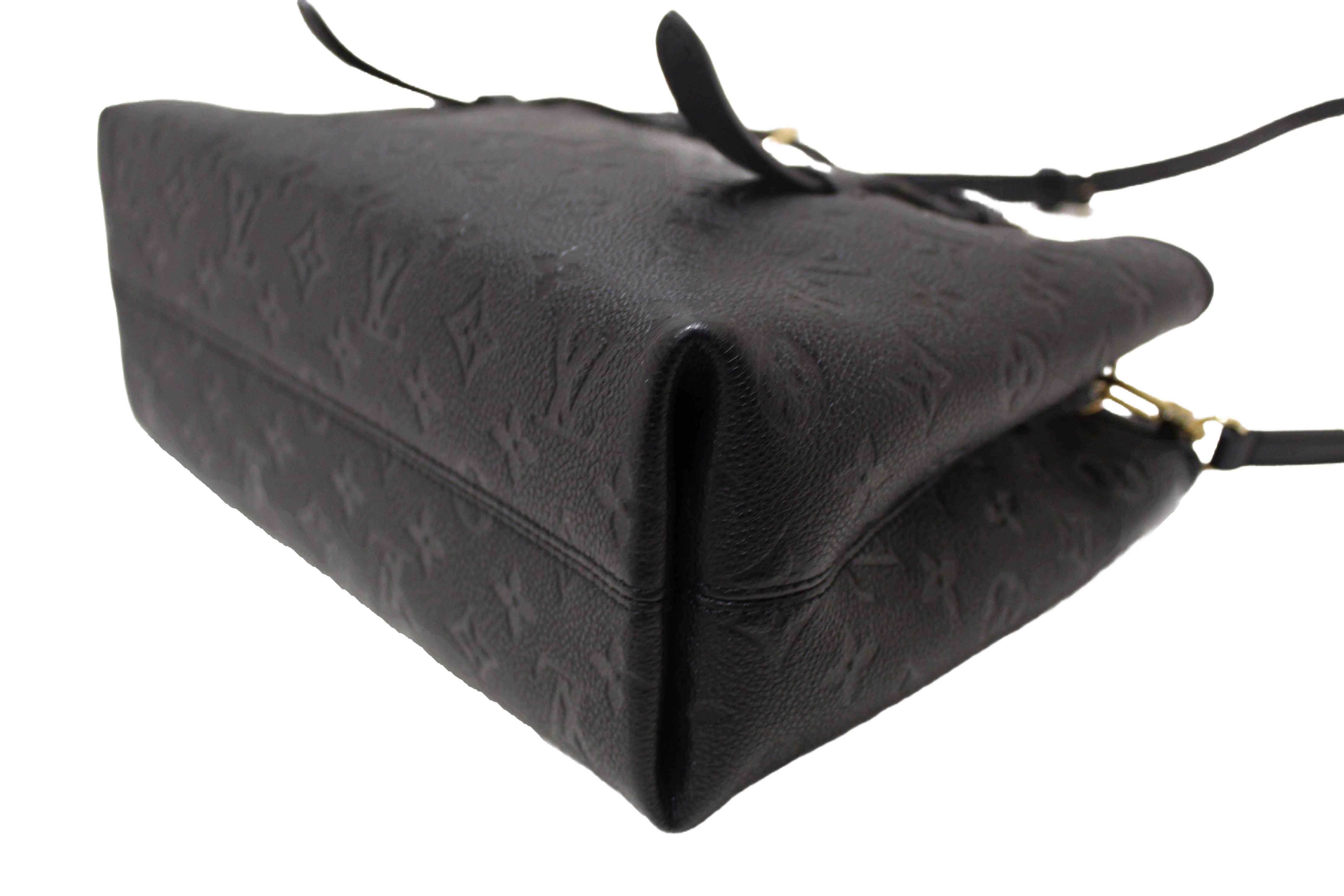 Authentic Louis Vuitton Black Monogram Empreinte Babylone Tote PM Bag