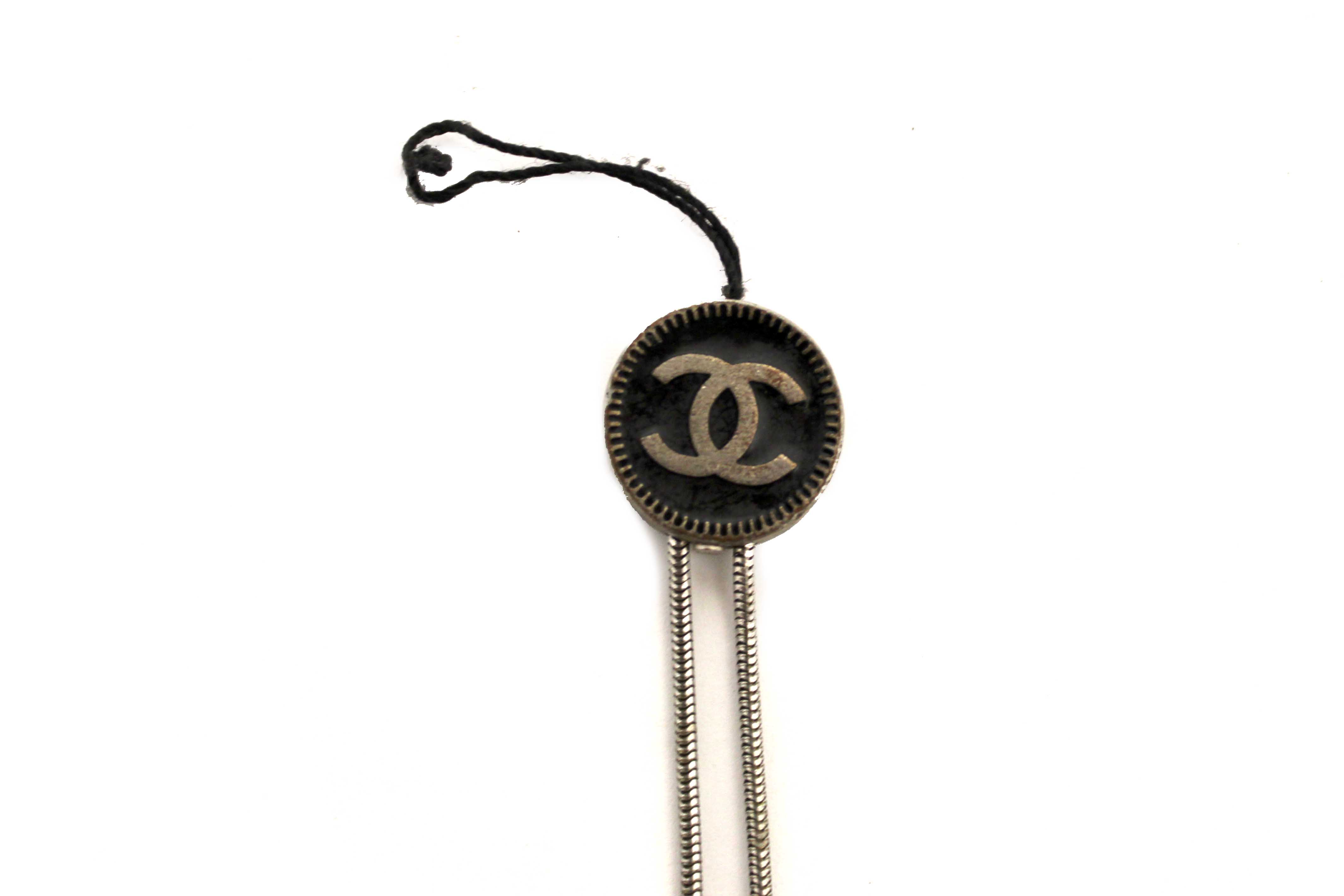Authentic Chanel Vintage CC Silver Phone Charm
