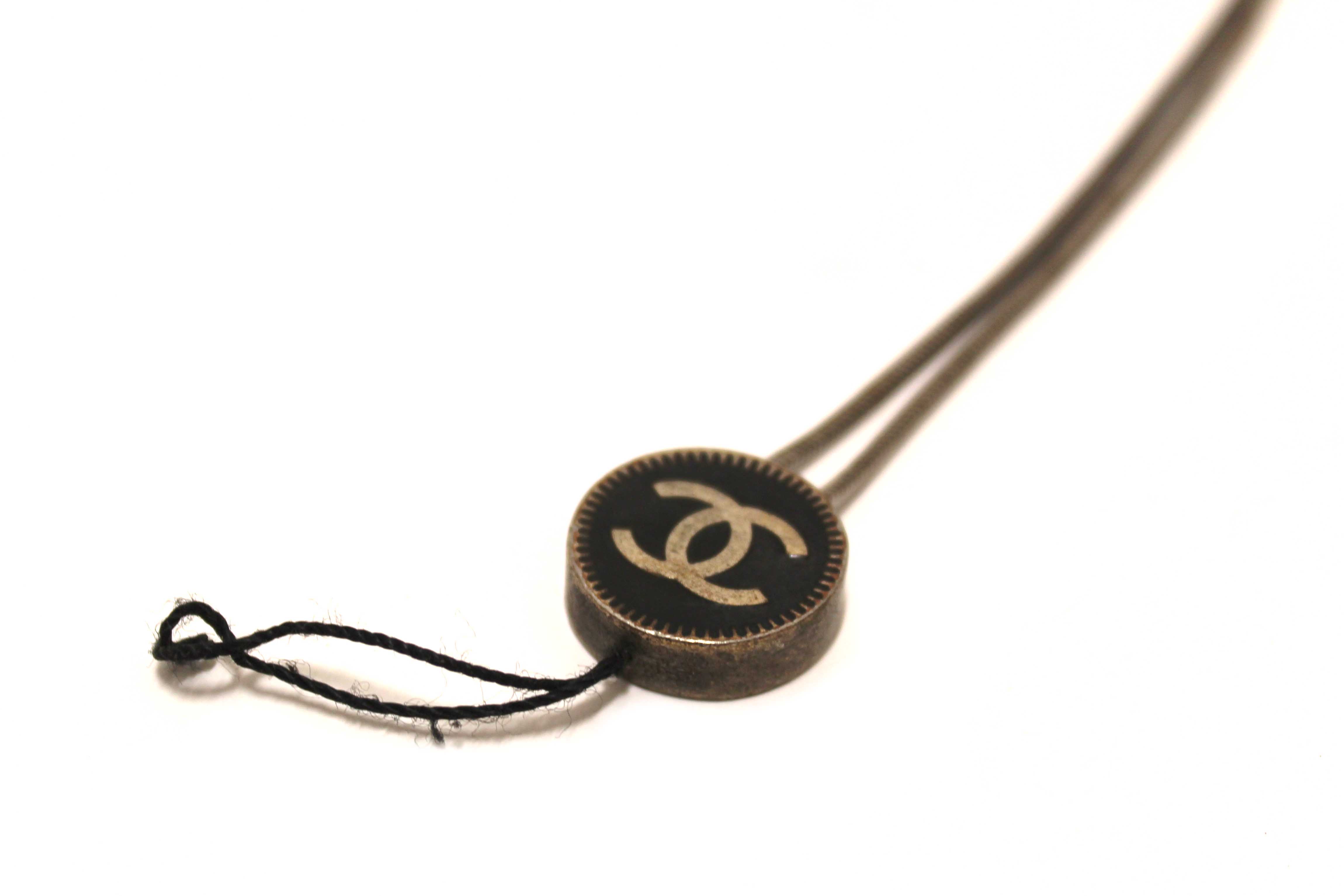 Authentic Chanel Vintage CC Silver Phone Charm