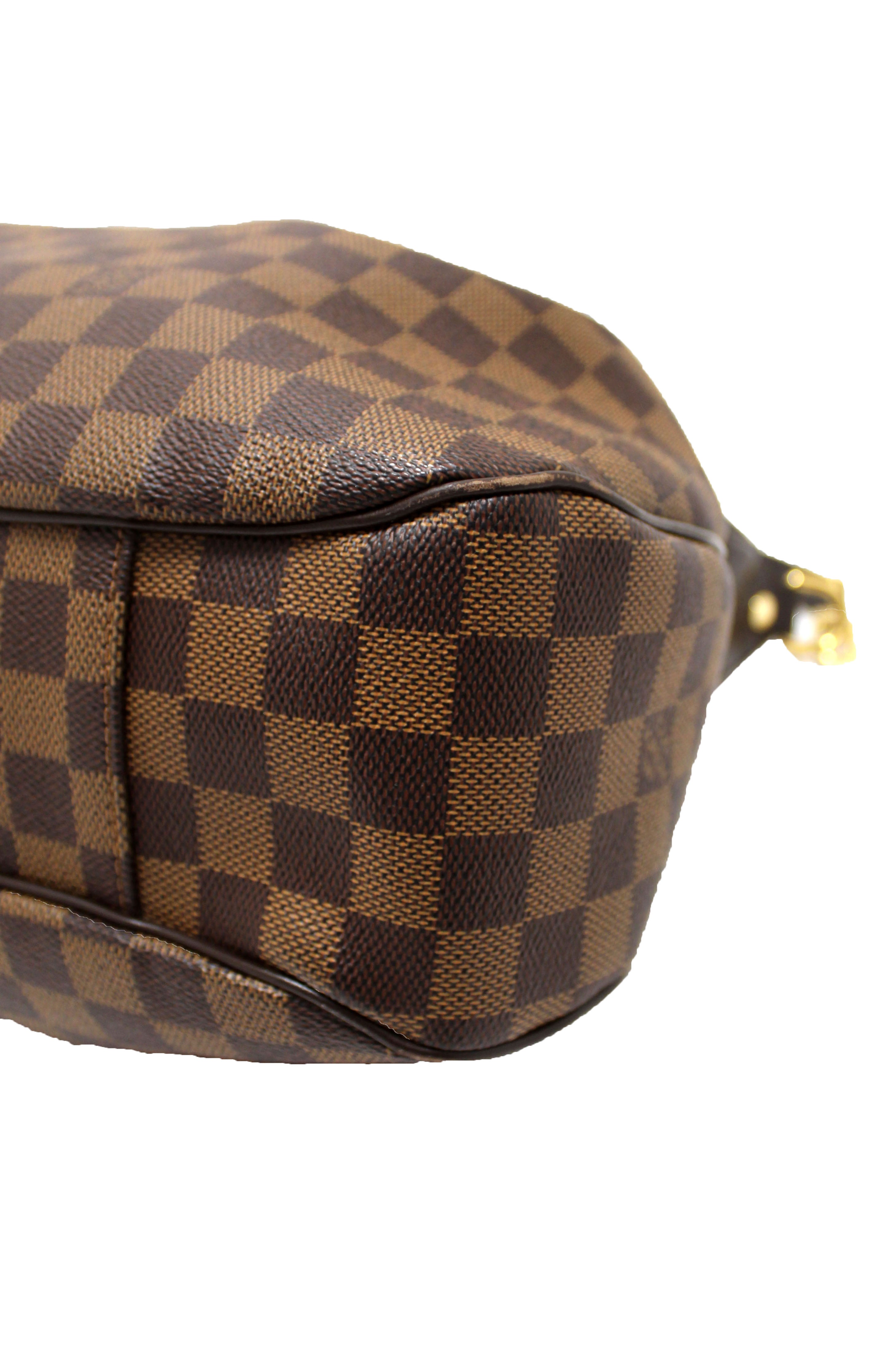 Authentic Louis Vuitton Damier Ebene Evora MM Tote Bag