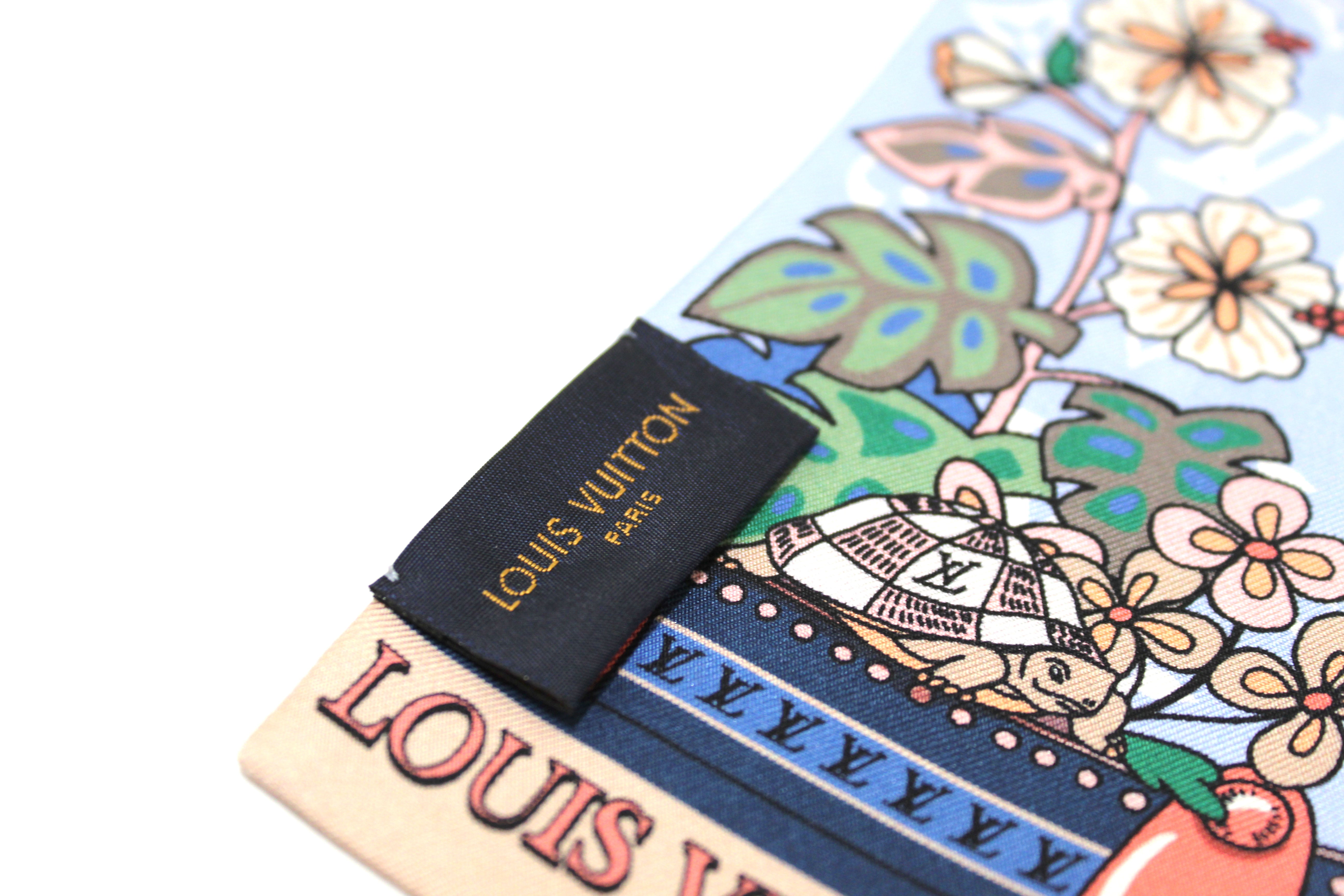 Authentic Louis Vuitton Silk LV Wonderland Bandeau – Paris Station Shop