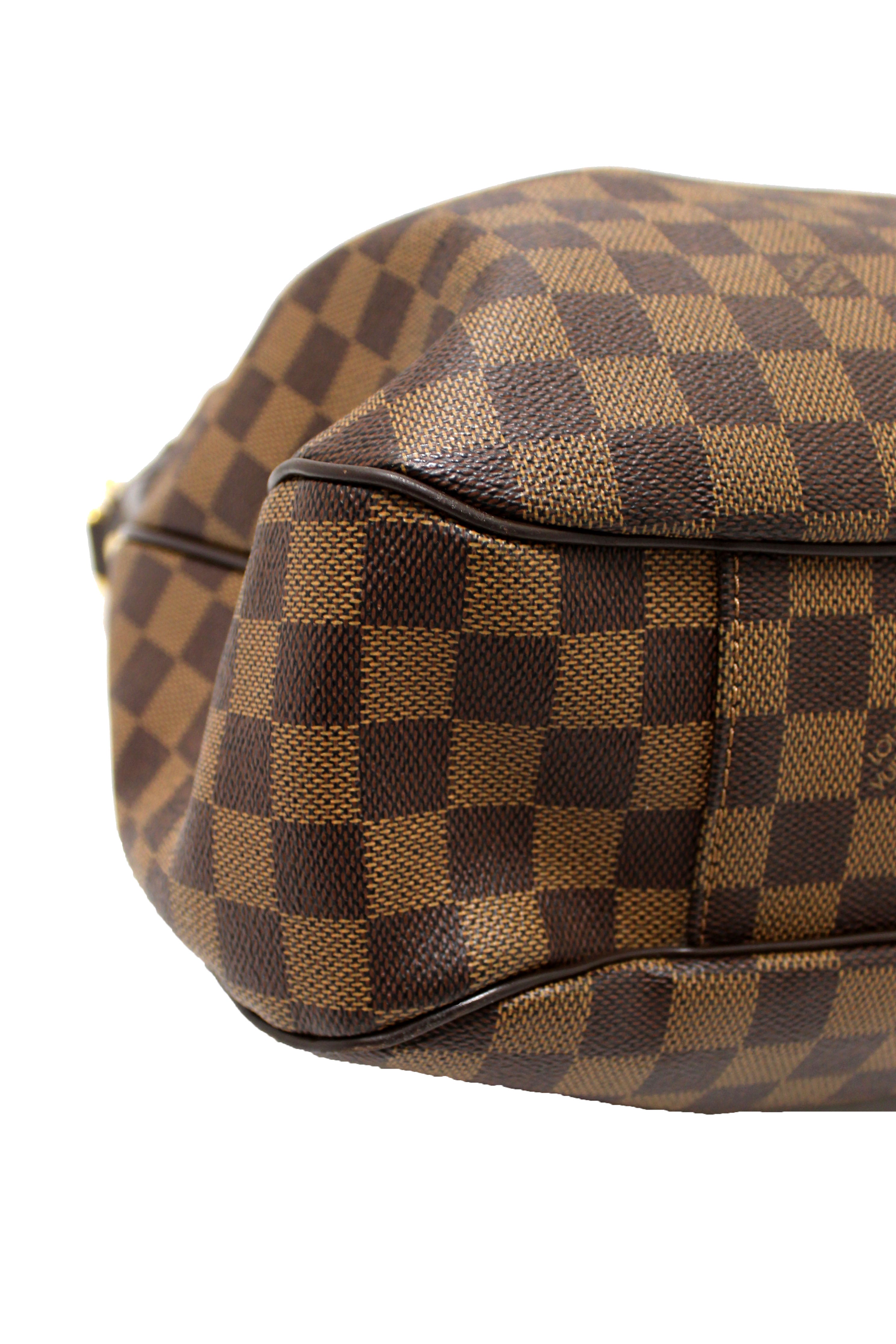 Authentic Louis Vuitton Damier Ebene Evora MM Tote Bag