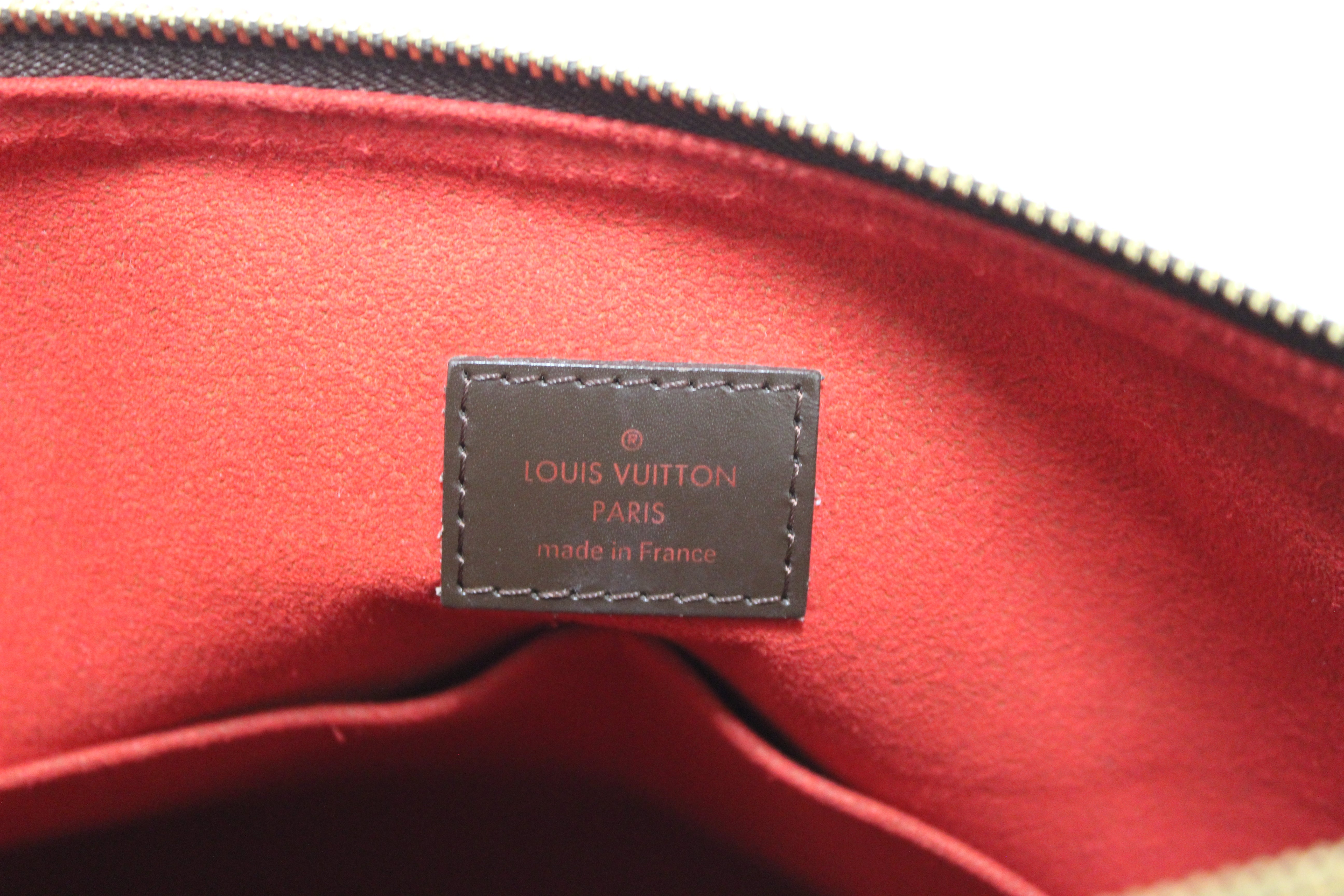 Authentic Louis Vuitton Damier Ebene Evora MM Tote Bag