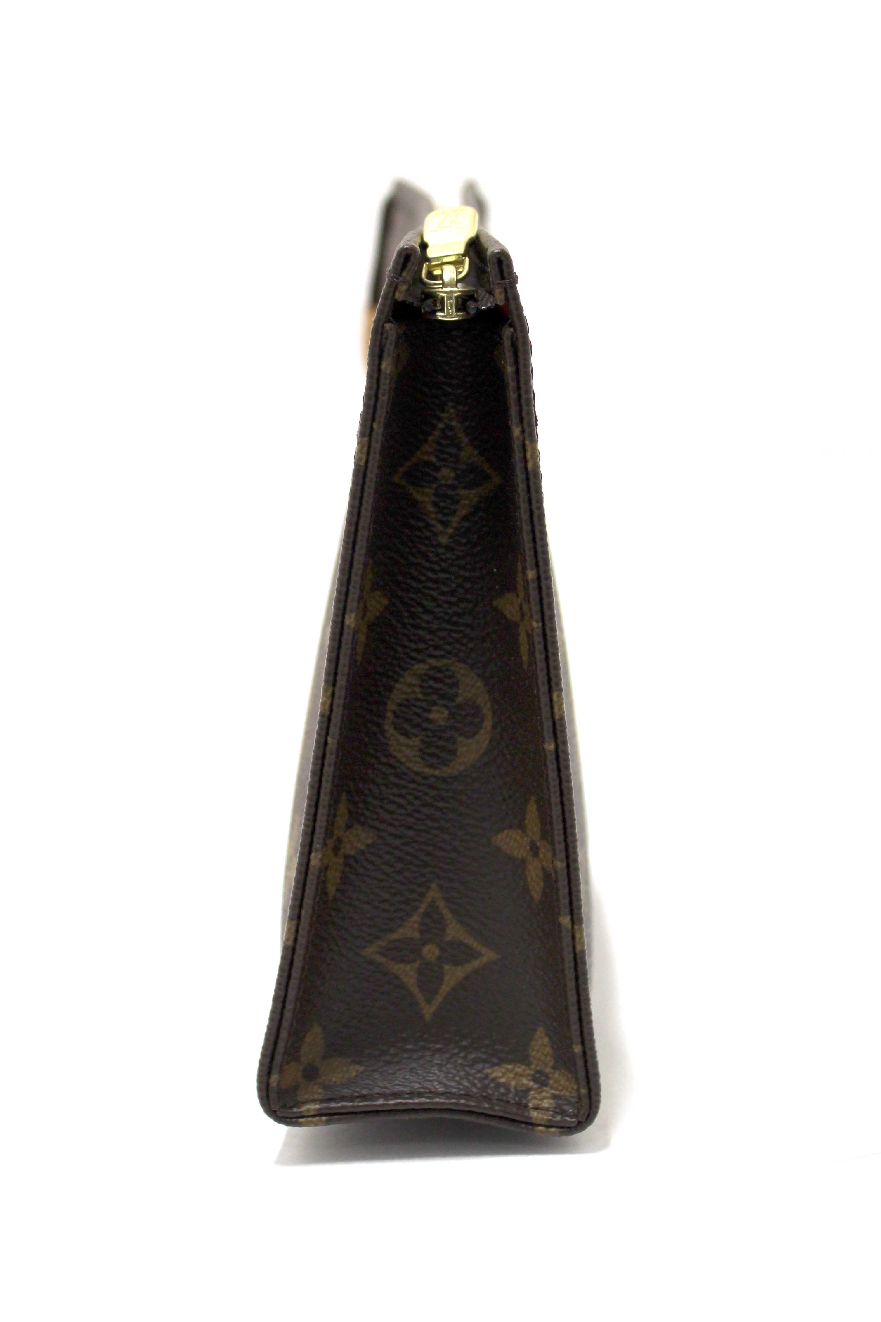 Authentic Louis Vuitton Classic Monogram Toiletry Pouch 19 Cosmetic Bag (Copy)