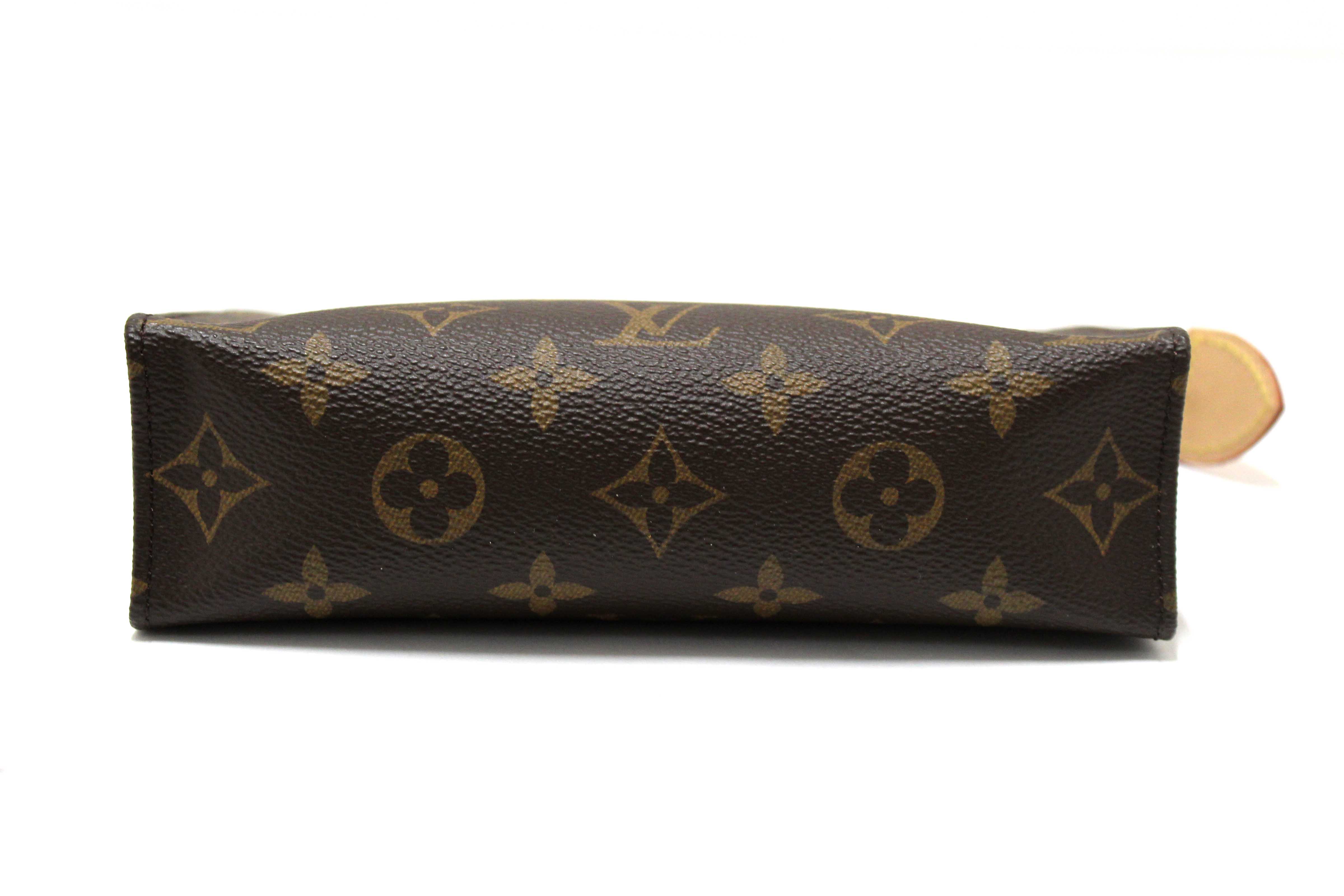 Authentic Louis Vuitton Classic Monogram Toiletry Pouch 19 Cosmetic Bag (Copy)