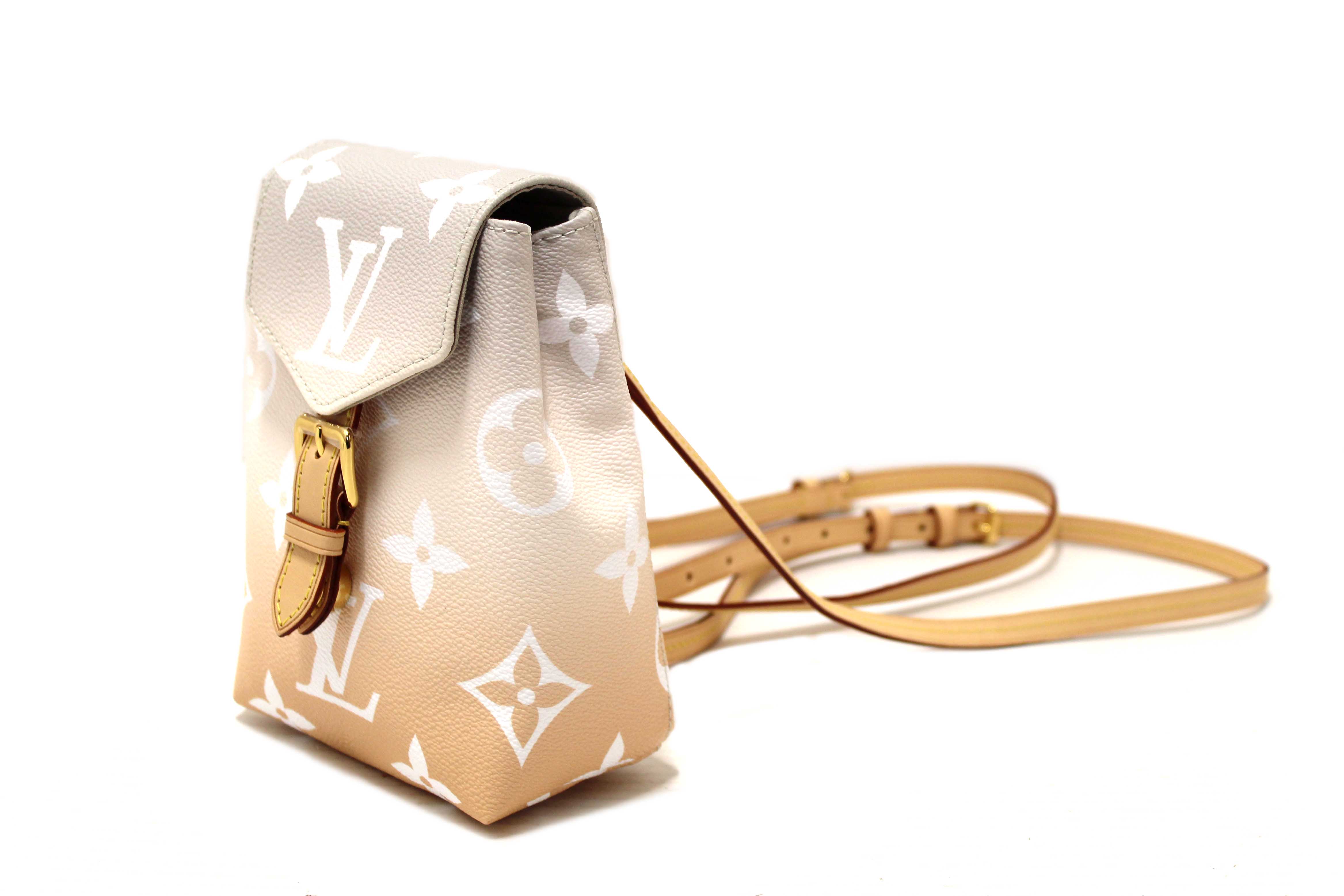 Authentic Louis Vuitton Brume Monogram Giant By the Pool Tiny Backpack