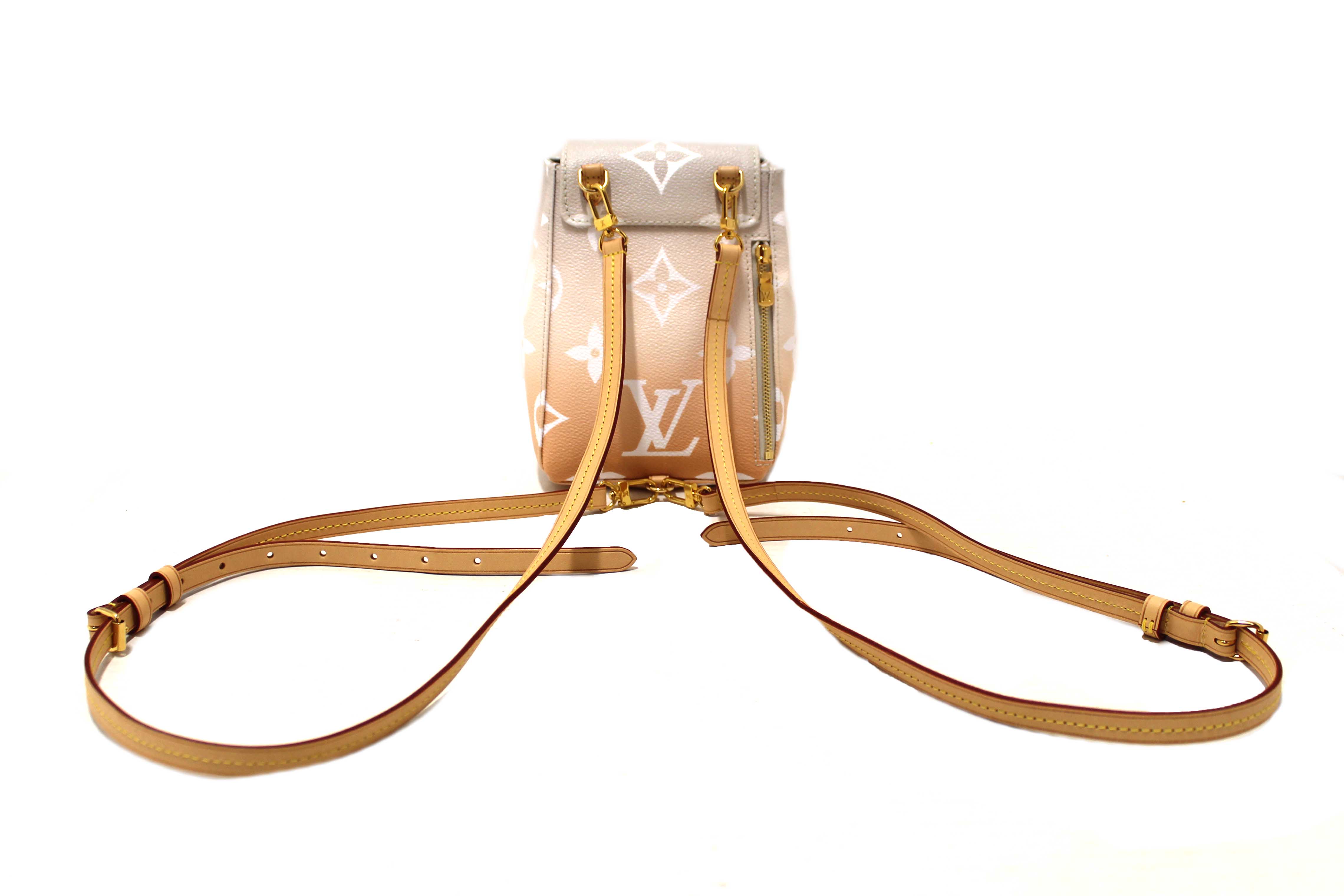 Authentic Louis Vuitton Brume Monogram Giant By the Pool Tiny Backpack