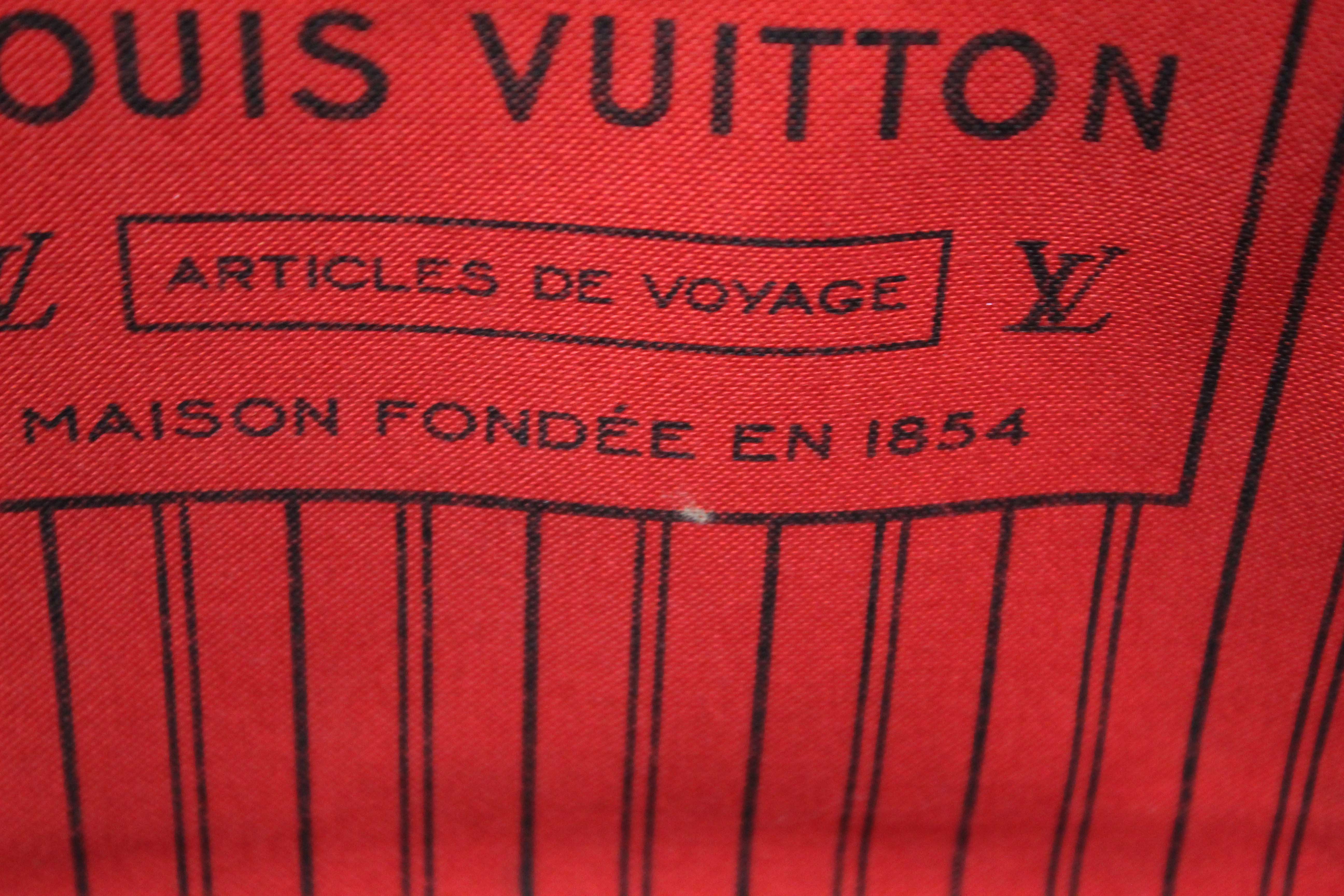 Authentic Louis Vuitton Damier Ebene Canvas Neverfull MM Tote Shoulder Bag