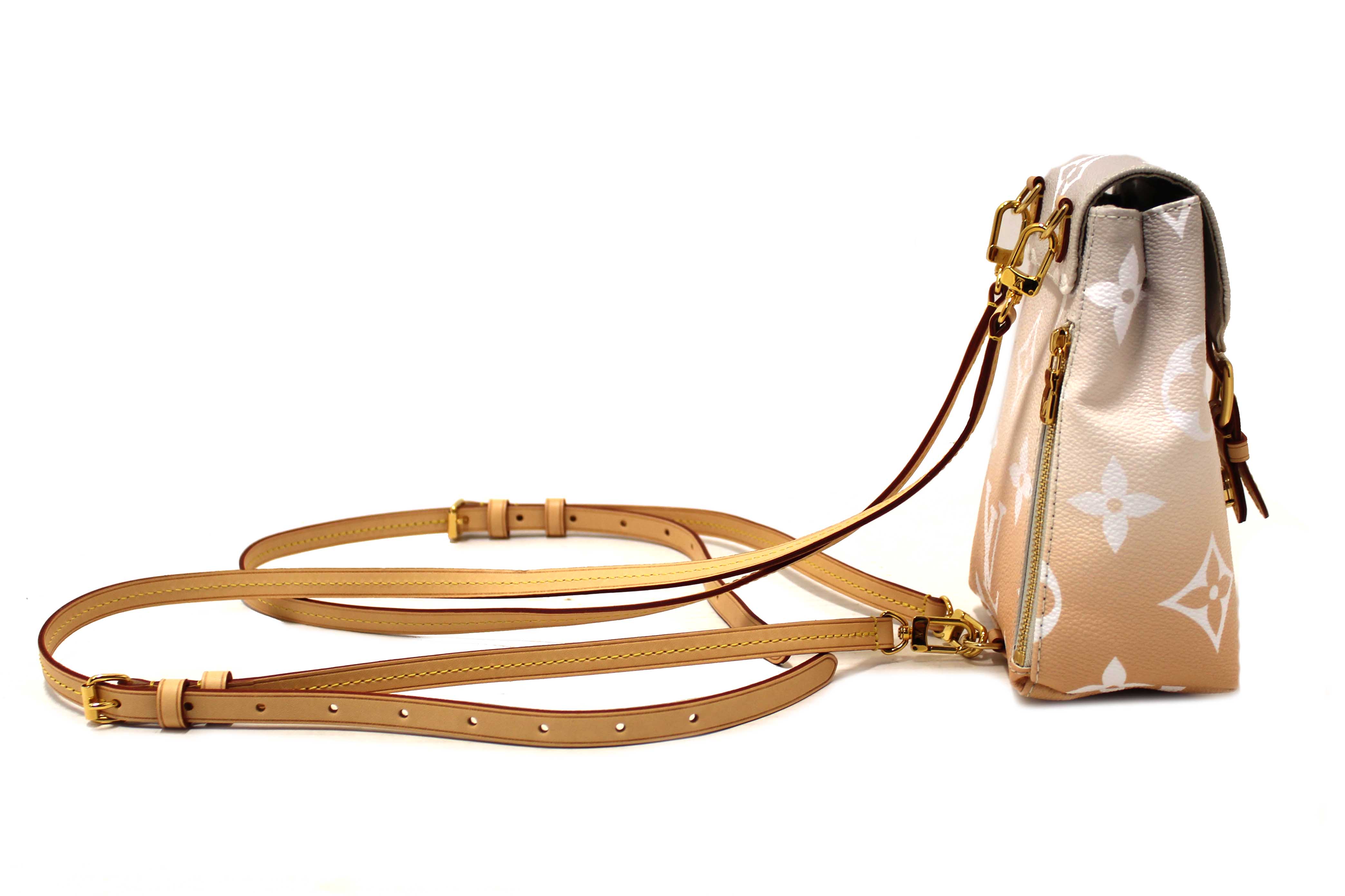 Authentic Louis Vuitton Brume Monogram Giant By the Pool Tiny Backpack