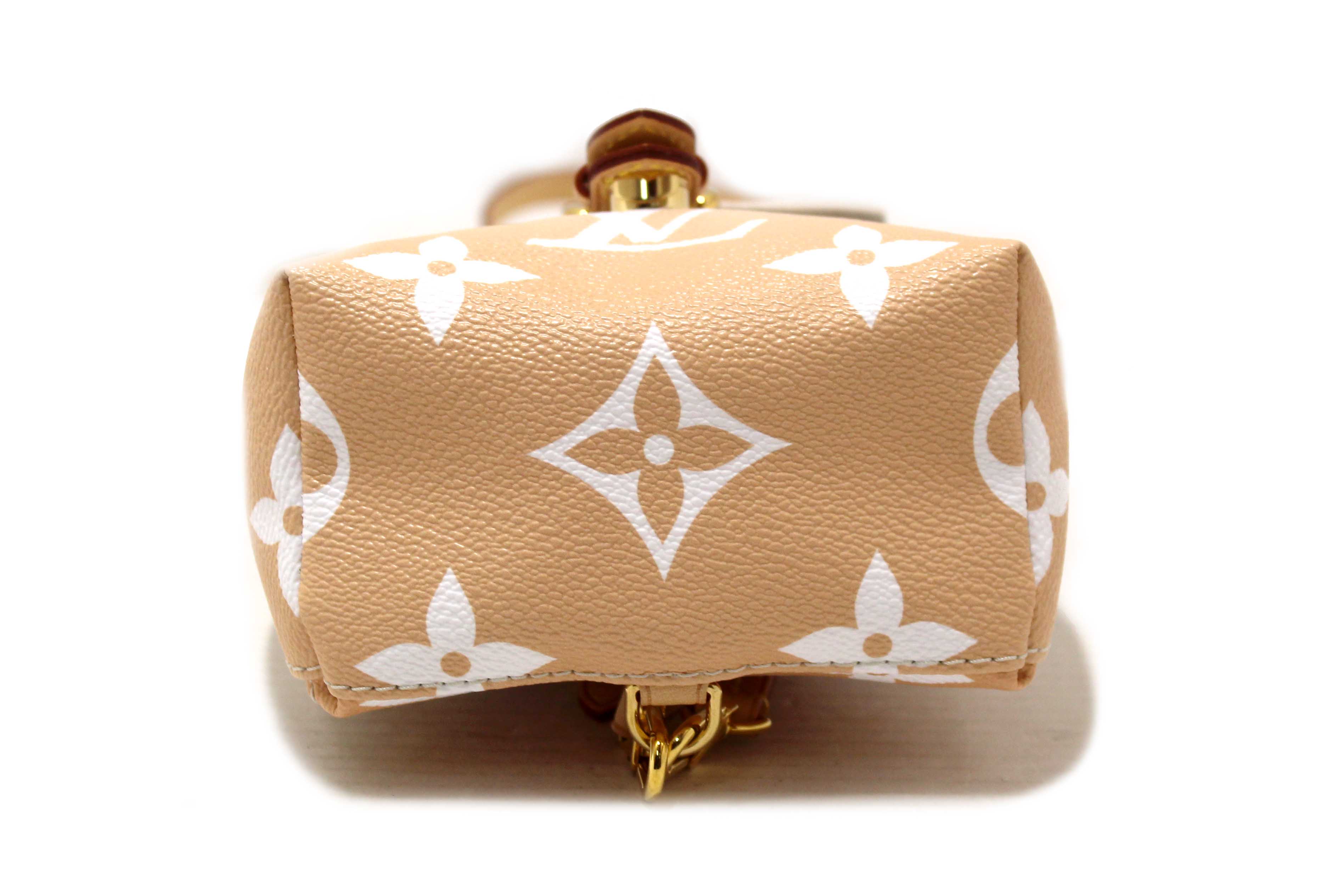 Authentic Louis Vuitton Brume Monogram Giant By the Pool Tiny Backpack
