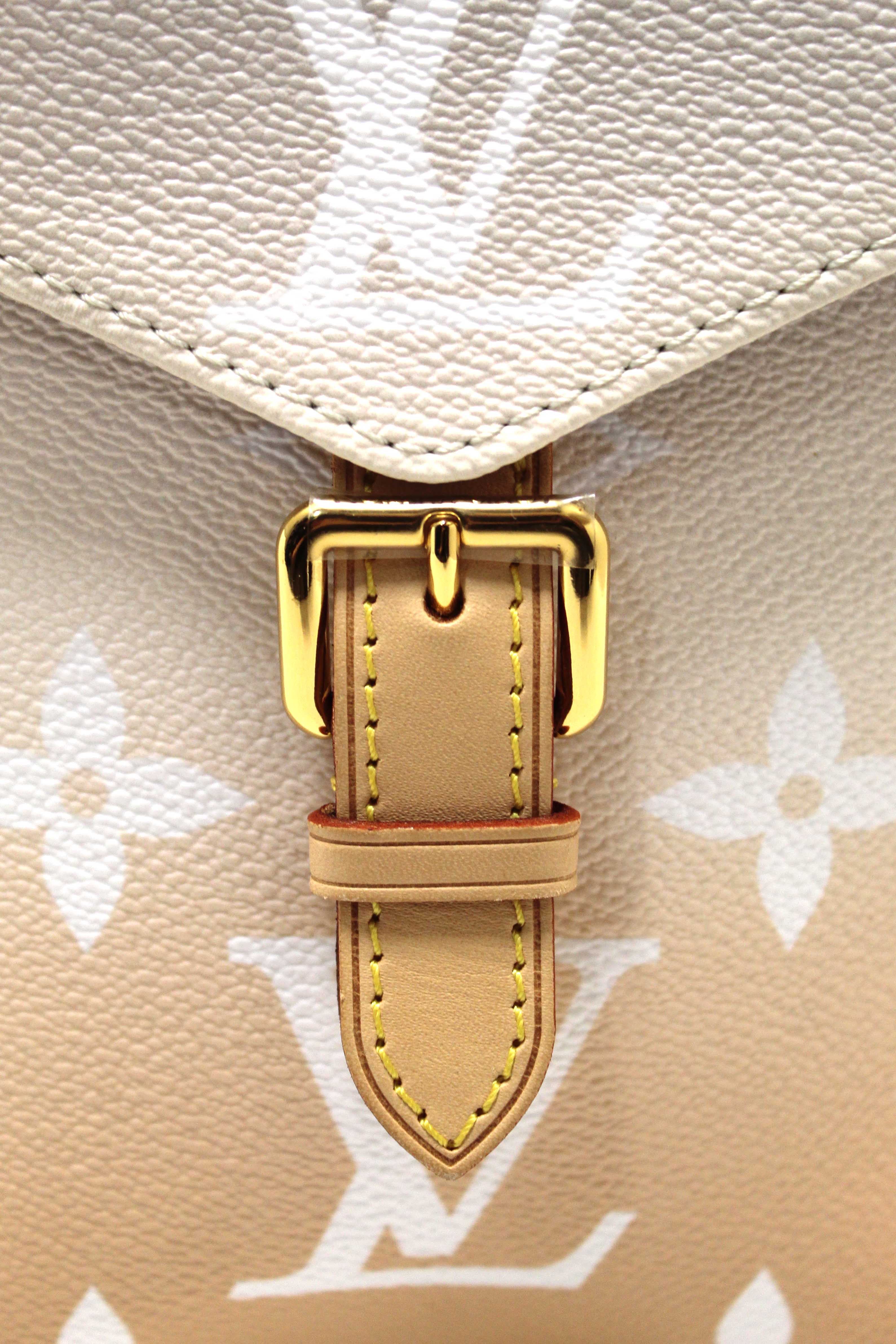 Authentic Louis Vuitton Brume Monogram Giant By the Pool Tiny Backpack