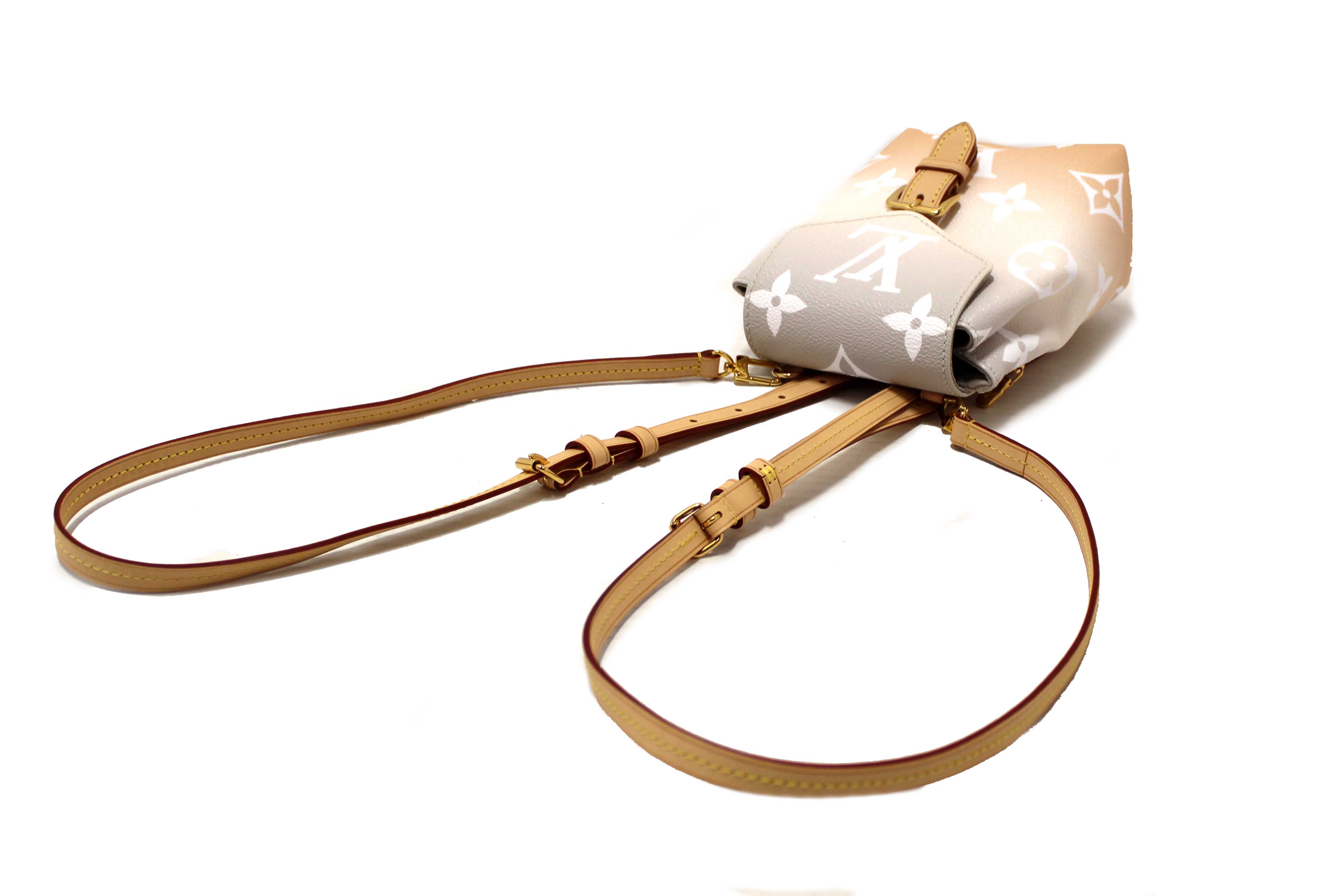 Authentic Louis Vuitton Brume Monogram Giant By the Pool Tiny Backpack