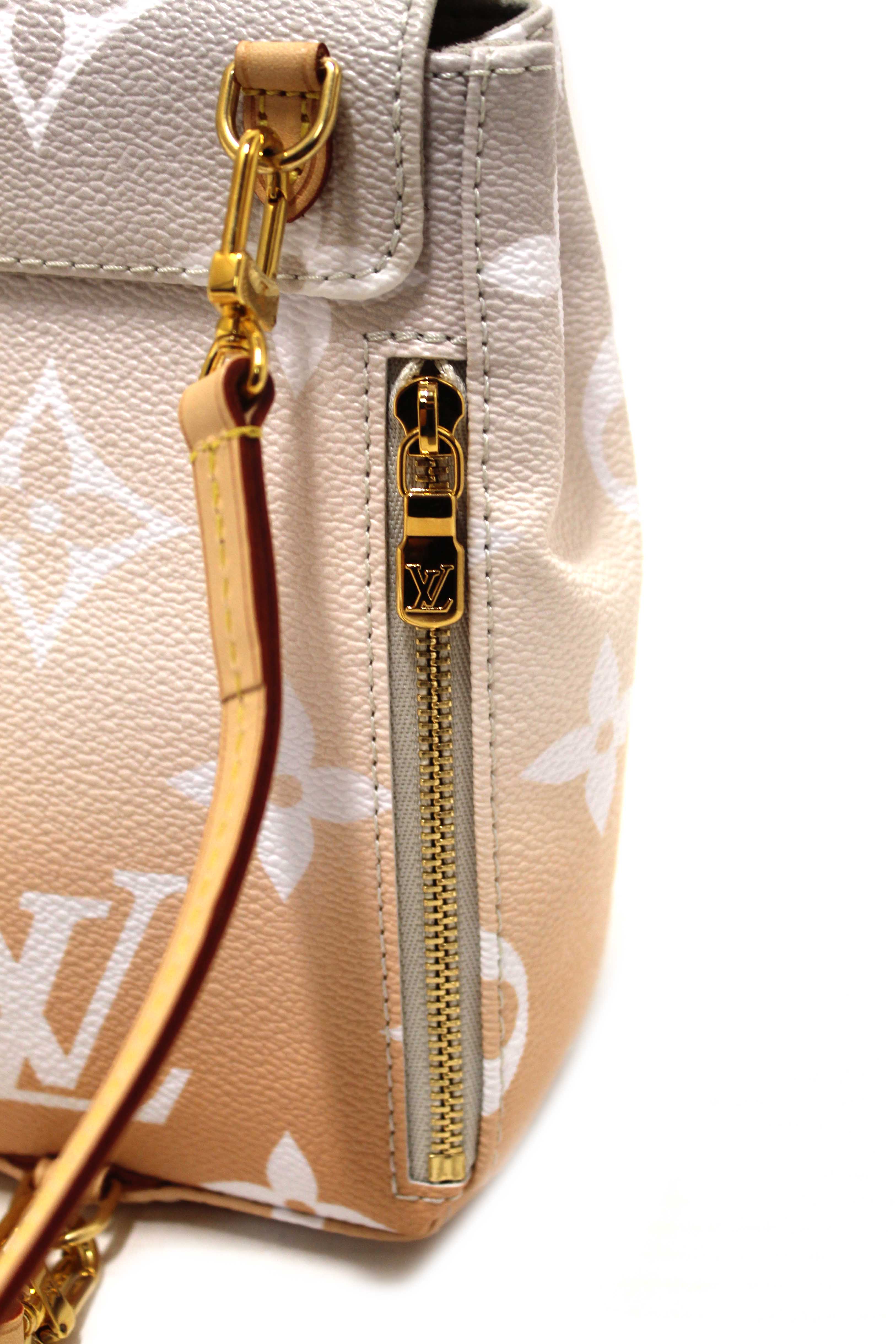 Authentic Louis Vuitton Brume Monogram Giant By the Pool Tiny Backpack
