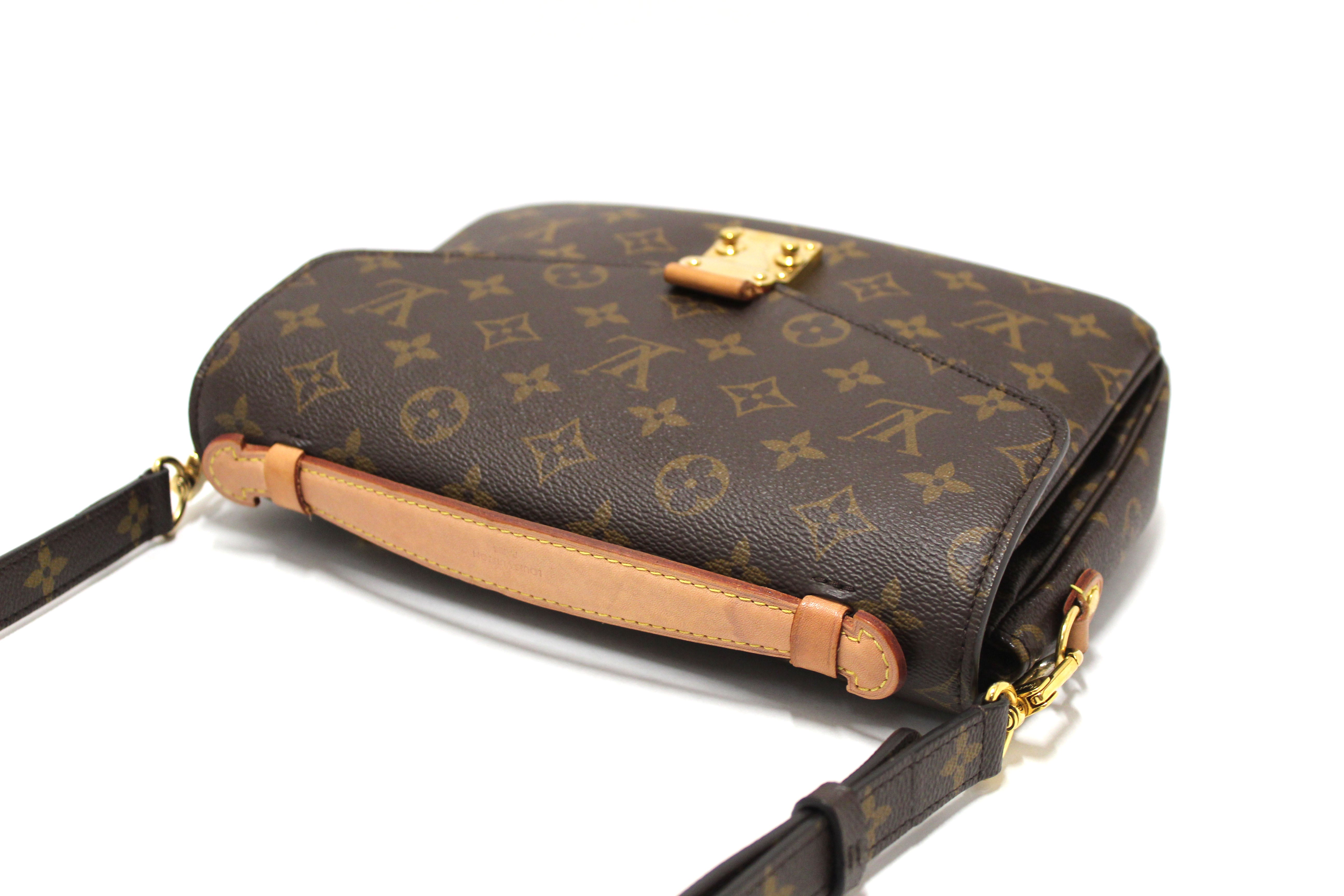 Authentic Louis Vuitton Classic Monogram Metis Pochette Messenger Bag