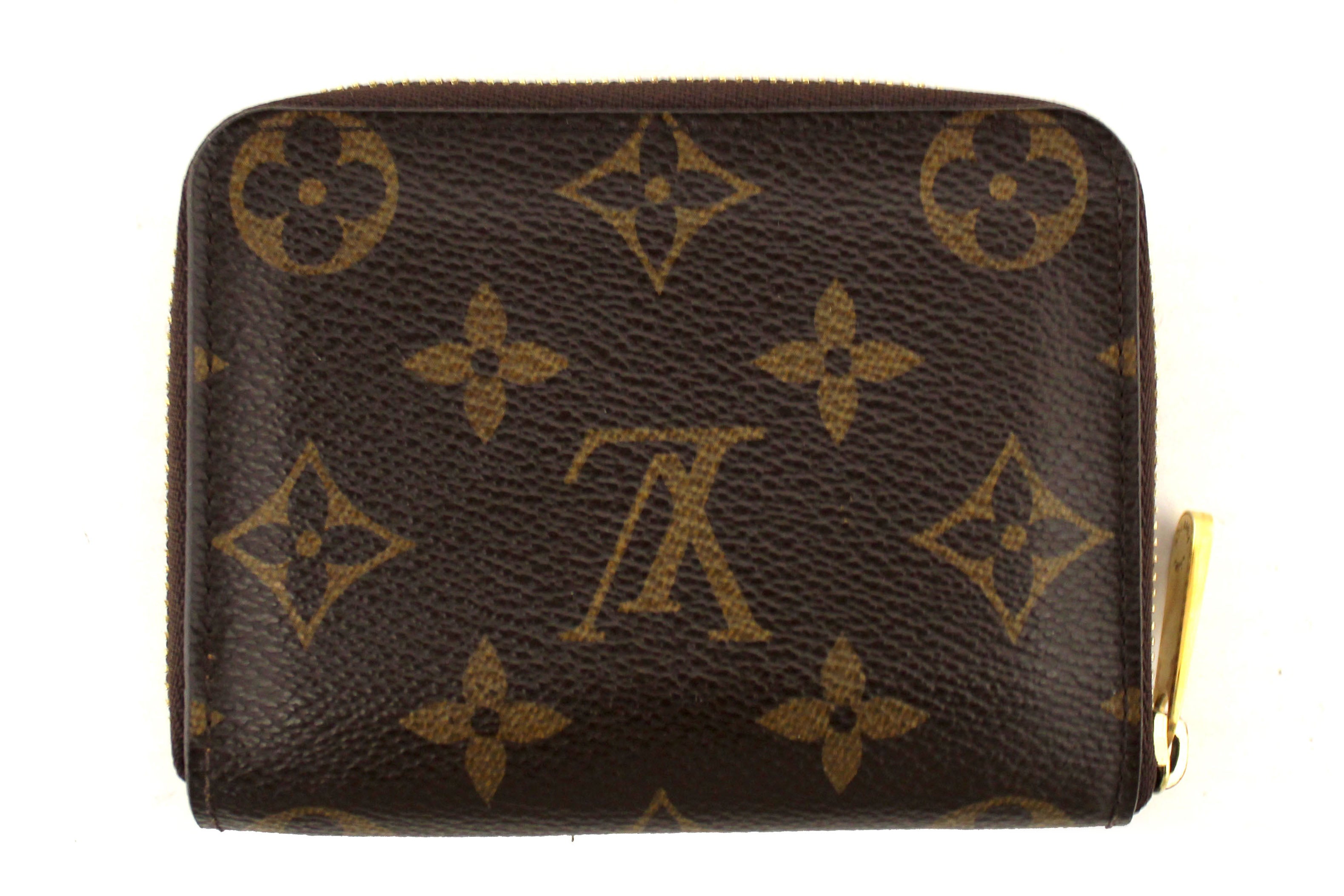 Authentic Louis Vuitton Classic Monogram Zippy Coin Purse