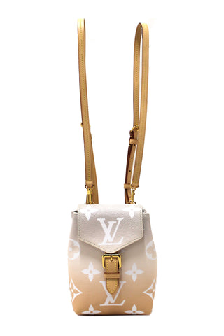 Authentic Louis Vuitton Brume Monogram Giant By the Pool Tiny Backpack
