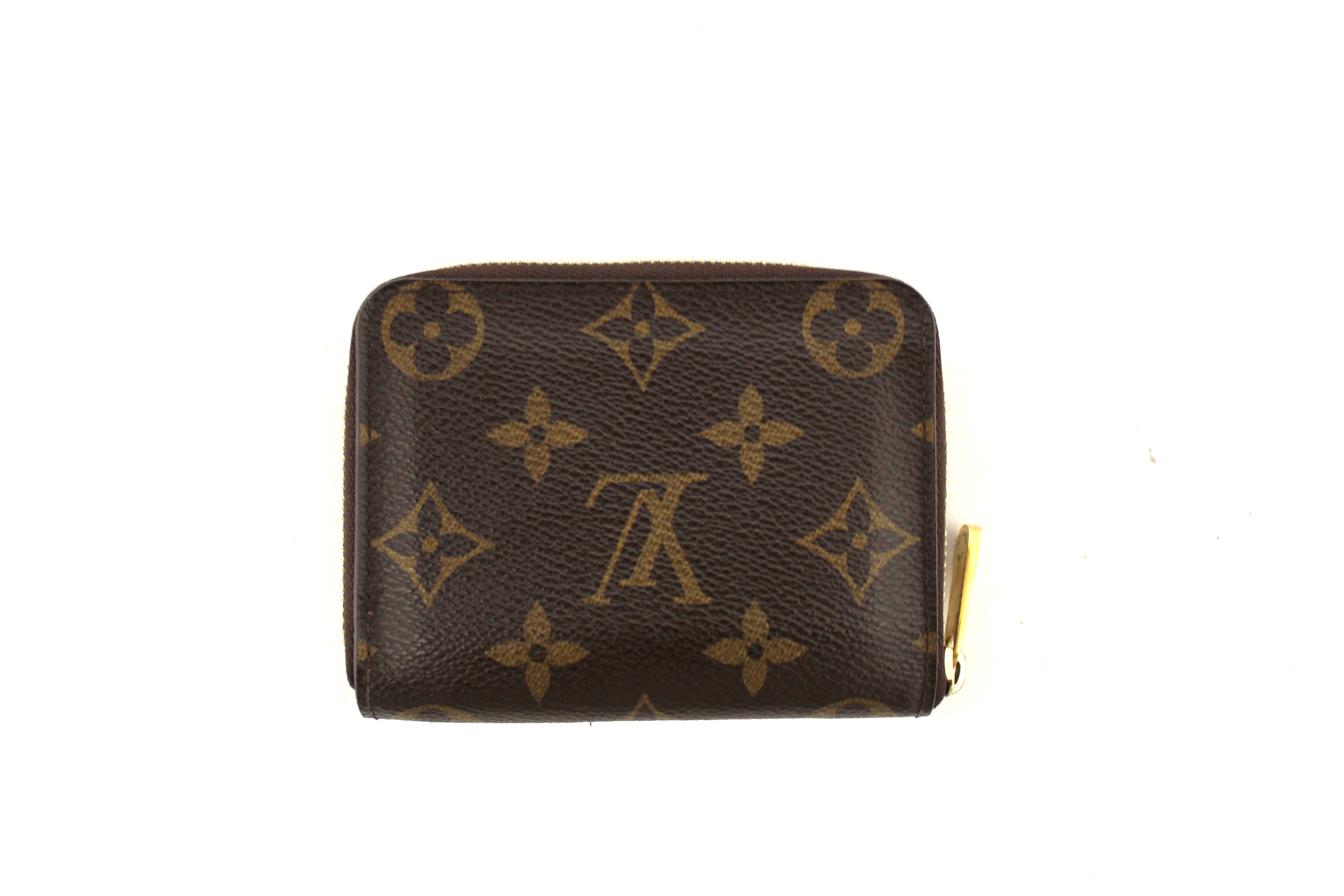 Authentic Louis Vuitton Classic Monogram Zippy Coin Purse