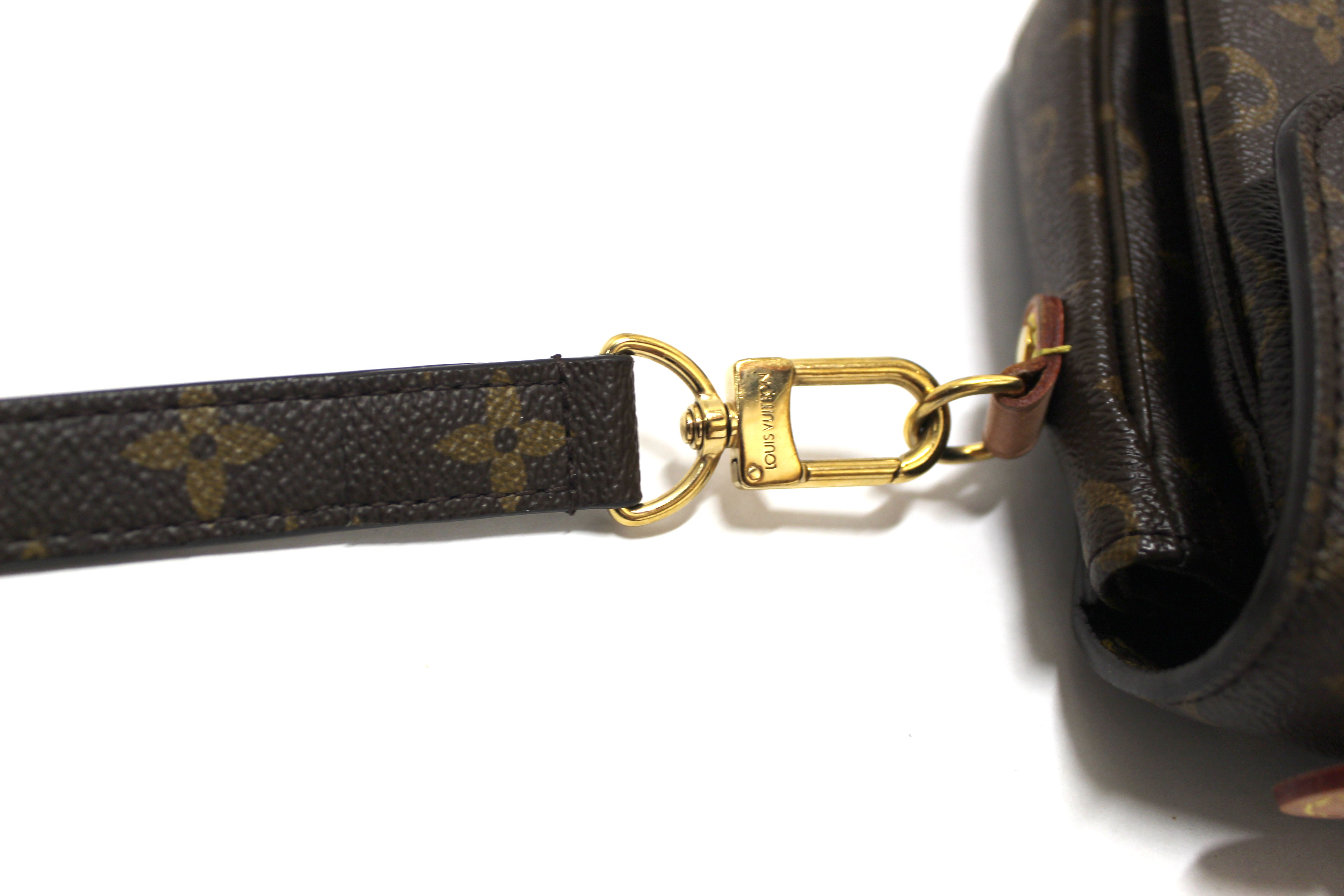 Authentic Louis Vuitton Classic Monogram Metis Pochette Messenger Bag