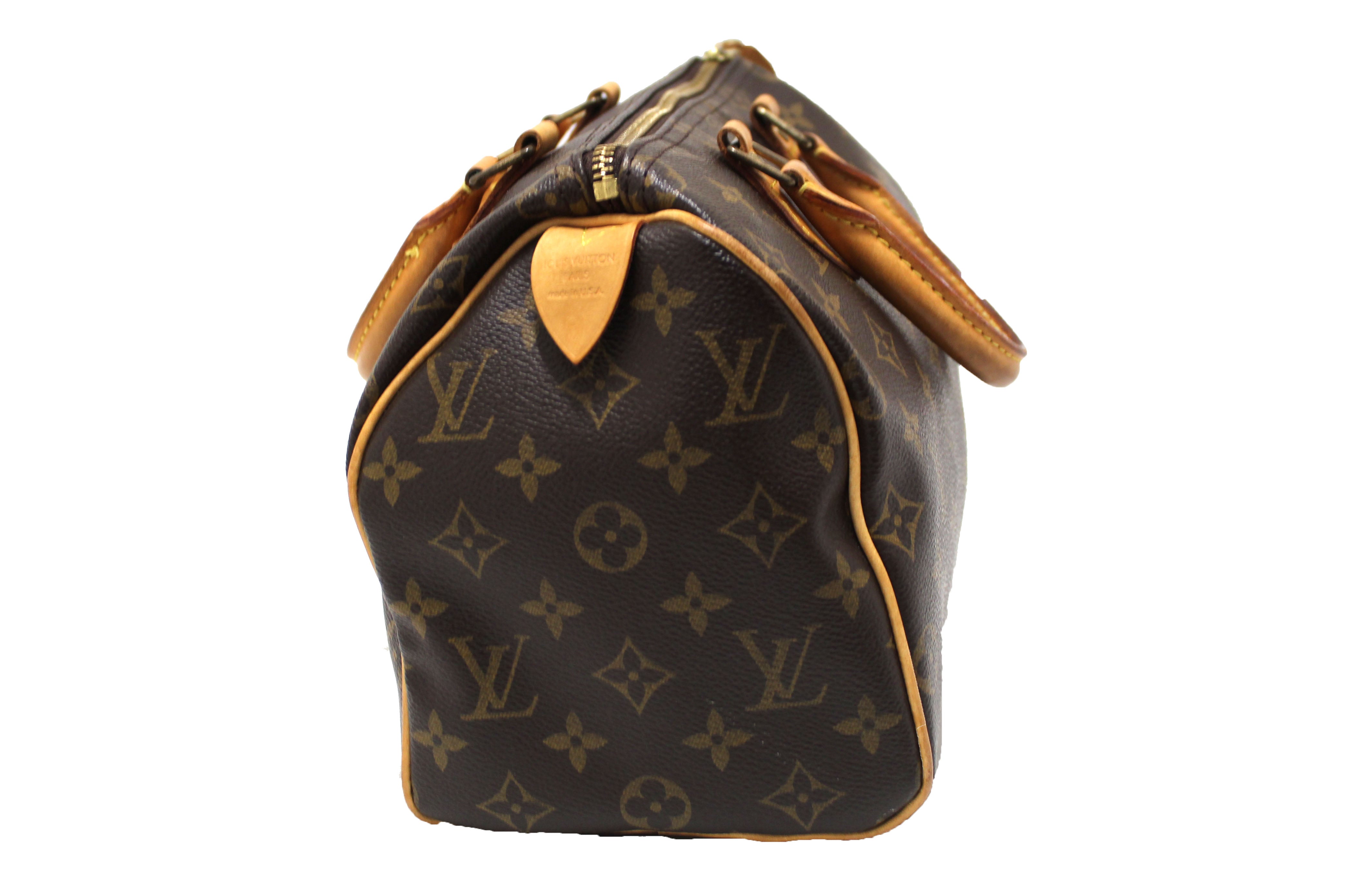 The Star Of The Auction! Authentic LOUIS VUITTON SPEEDY 25 Monogram #1935