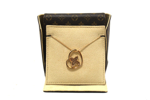 Authentic Louis Vuitton 18K Rosegold Pendantif Cool Necklace