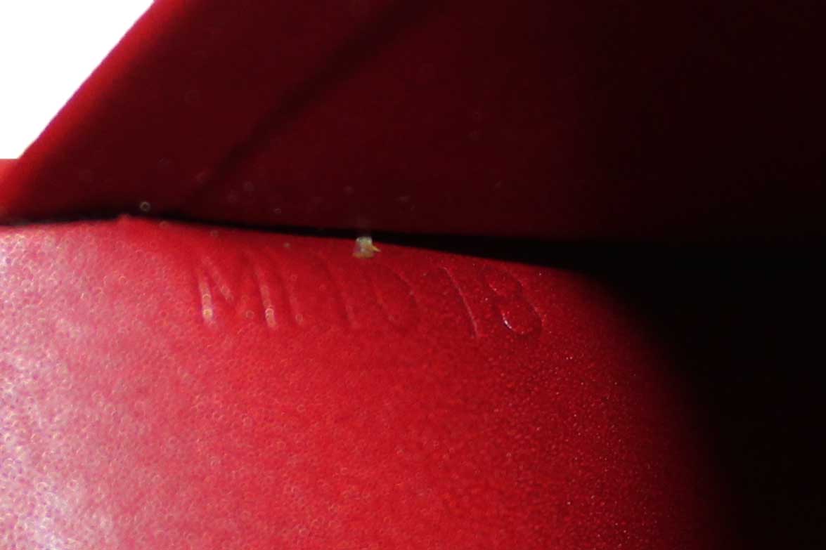 Authentic Louis Vuitton Red Monogram Vernis Patent Leather French Wallet