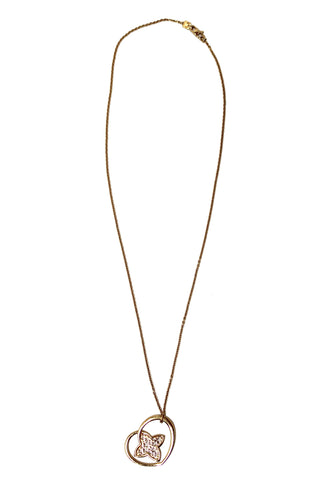 Authentic Louis Vuitton 18K Rosegold Pendantif Cool Necklace
