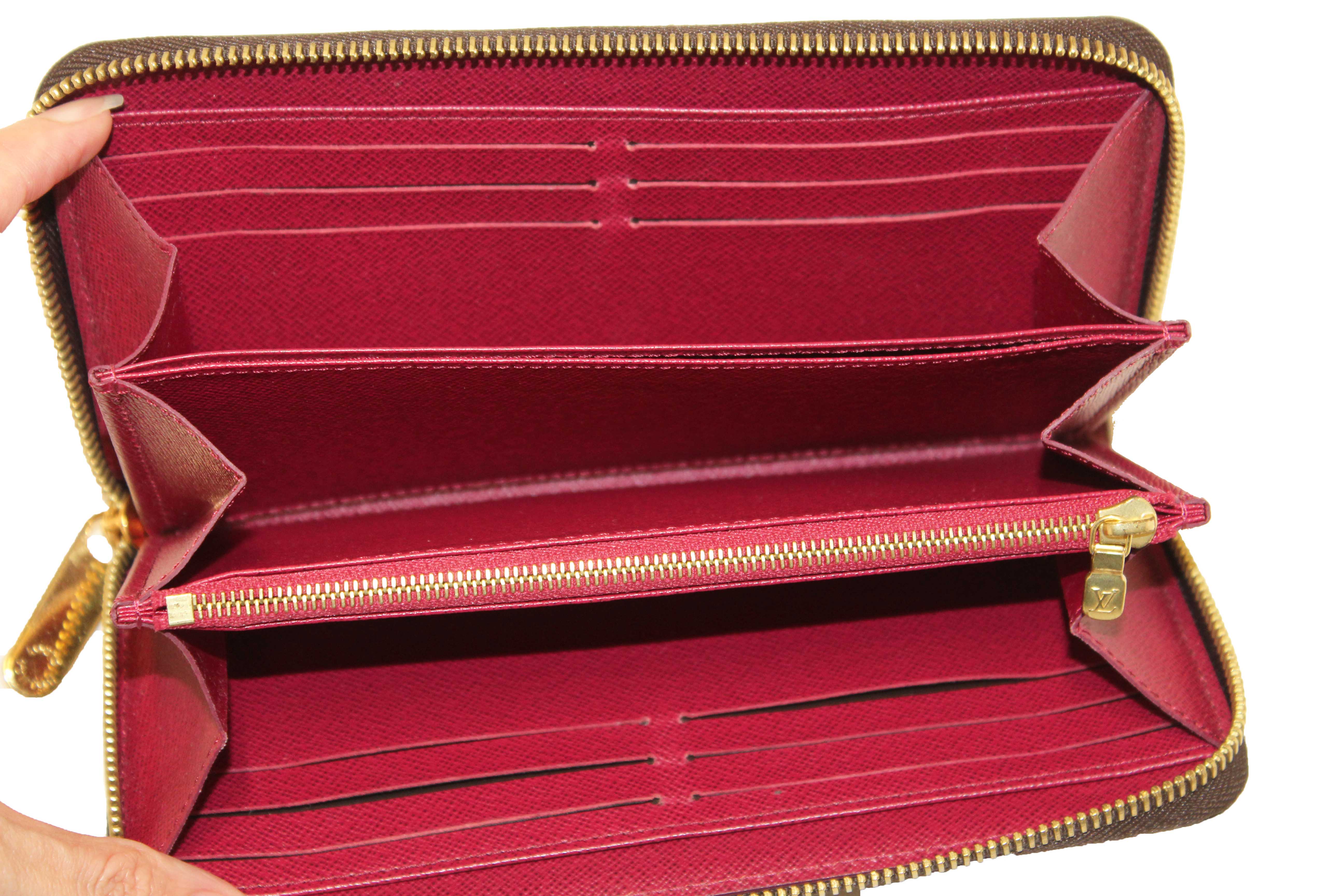 Authentic Louis Vuitton Classic Monogram Canvas Zippy Wallet