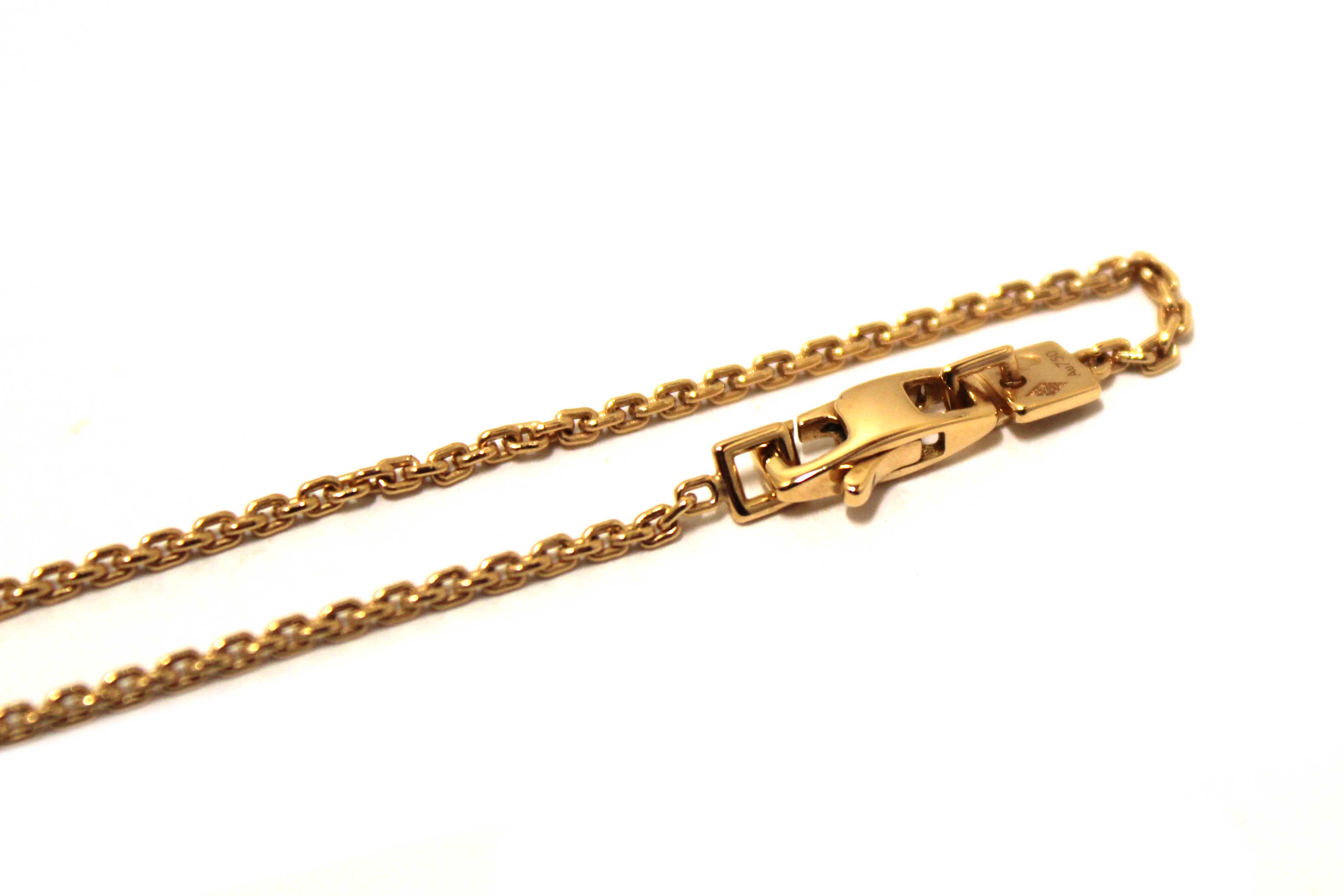 Authentic Louis Vuitton 18K Rosegold Pendantif Cool Necklace