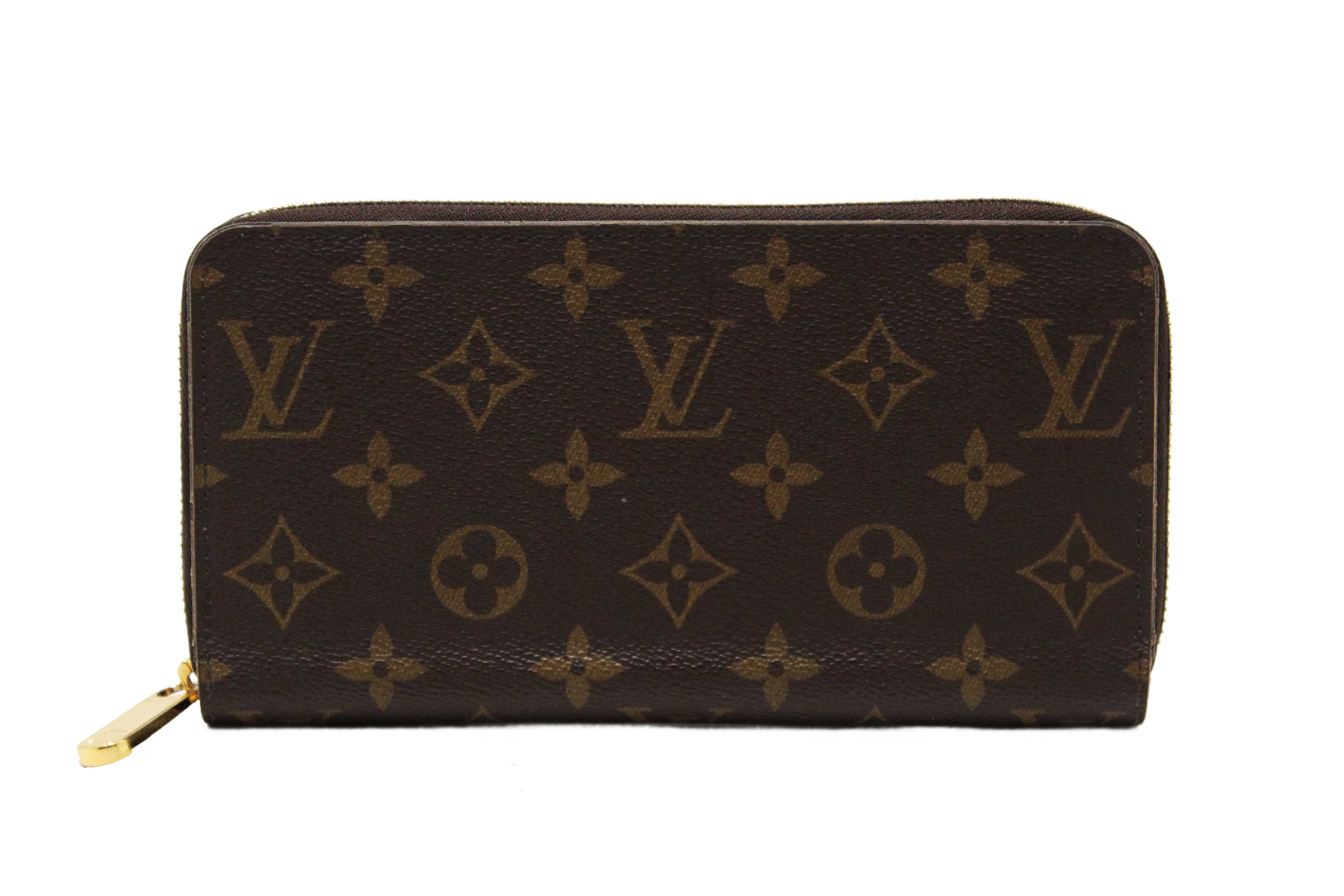Authentic Louis Vuitton Classic Monogram Canvas Zippy Wallet