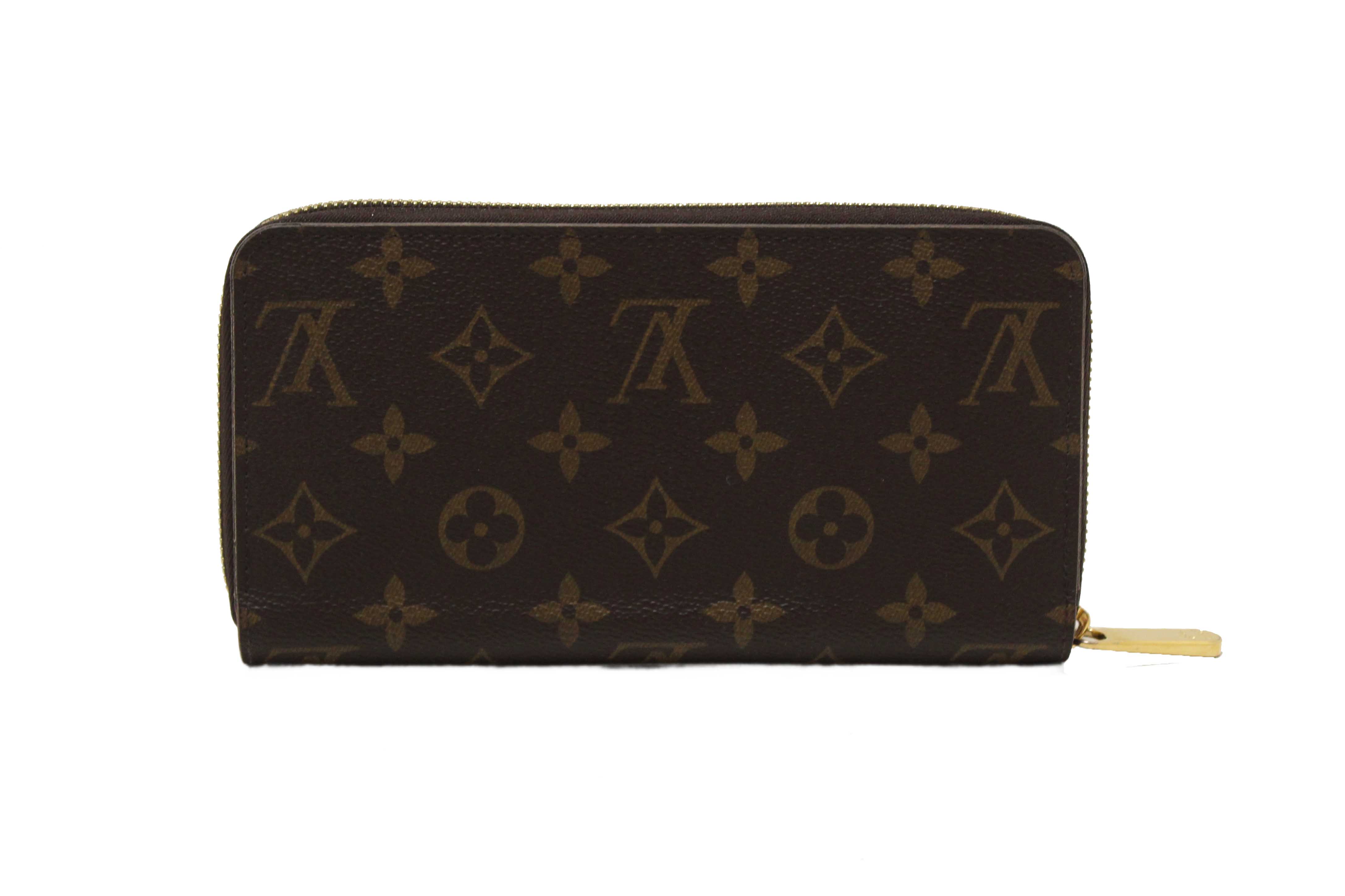 Authentic Louis Vuitton Classic Monogram Canvas Zippy Wallet