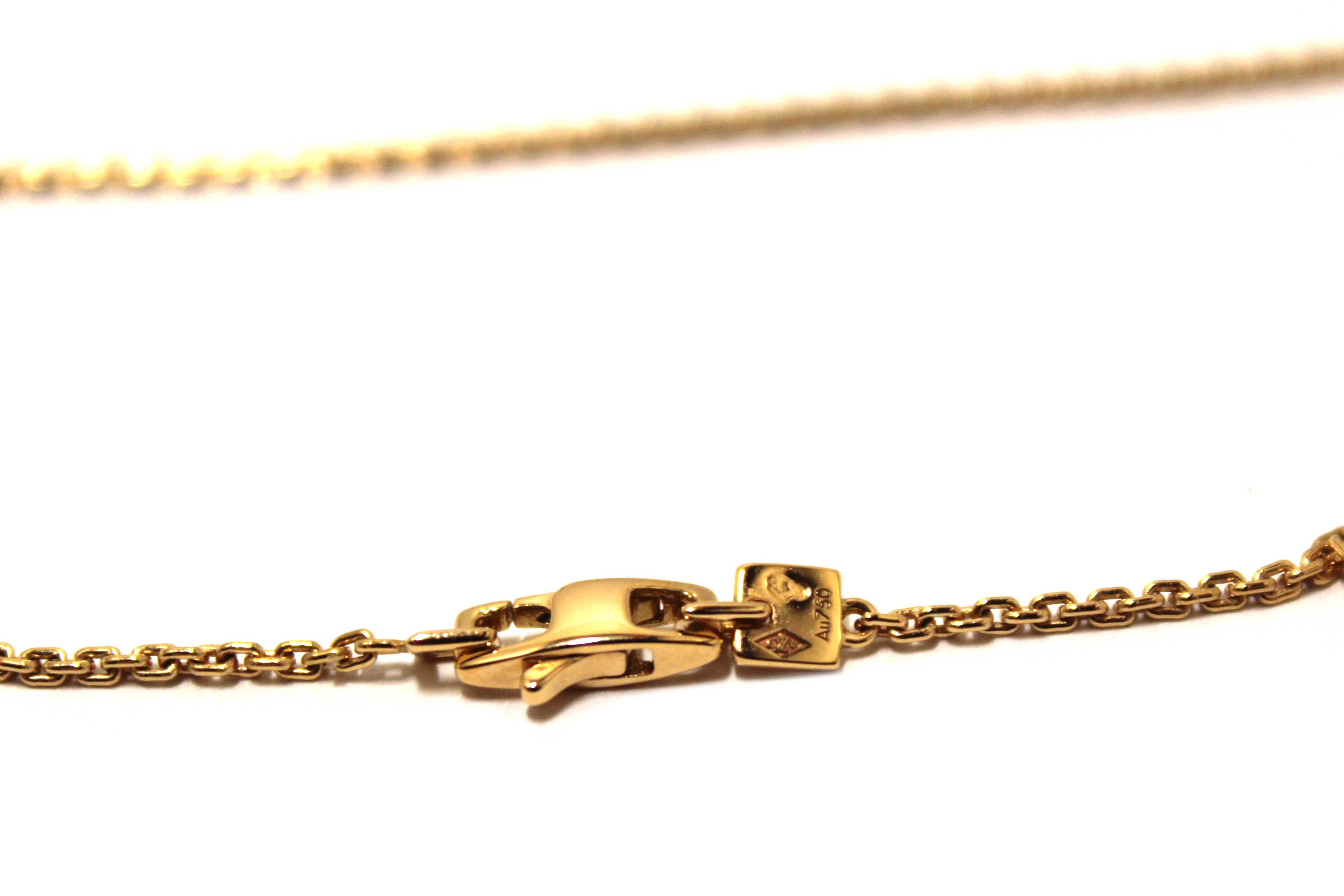 Authentic Louis Vuitton 18K Rosegold Pendantif Cool Necklace